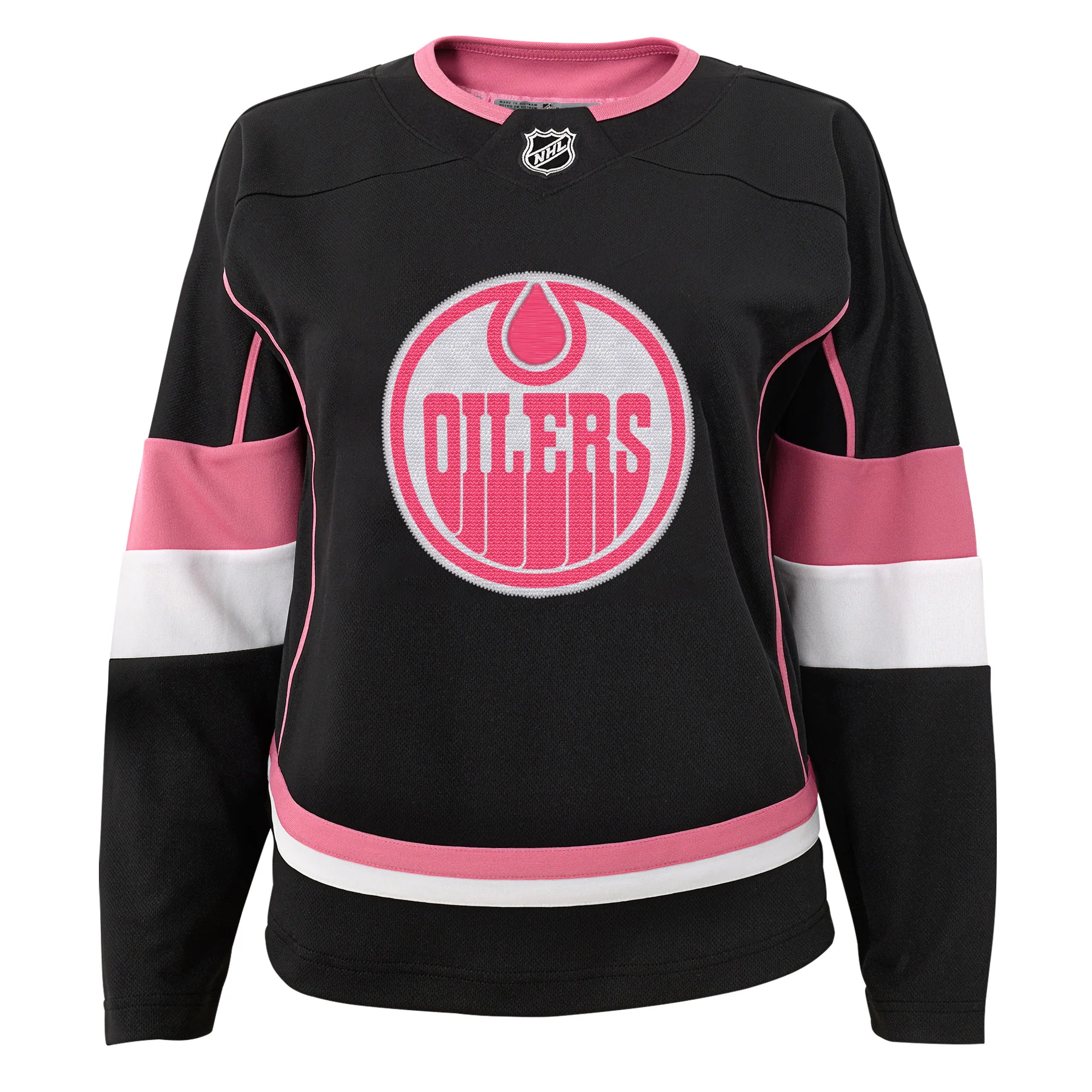 Edmonton Oilers Youth Black Fashion Jersey
