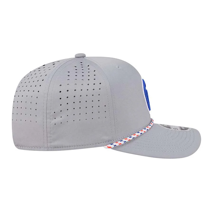 Edmonton Oilers Youth New Era Grey Rope 9SEVENTY Stretch Snapback Hat - Image 6