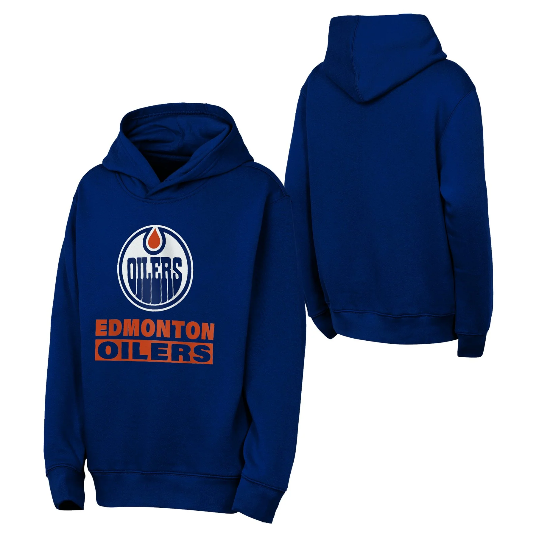 Edmonton Oilers Youth Outerstuff Back to Basics Royal Hoodie - Image 3