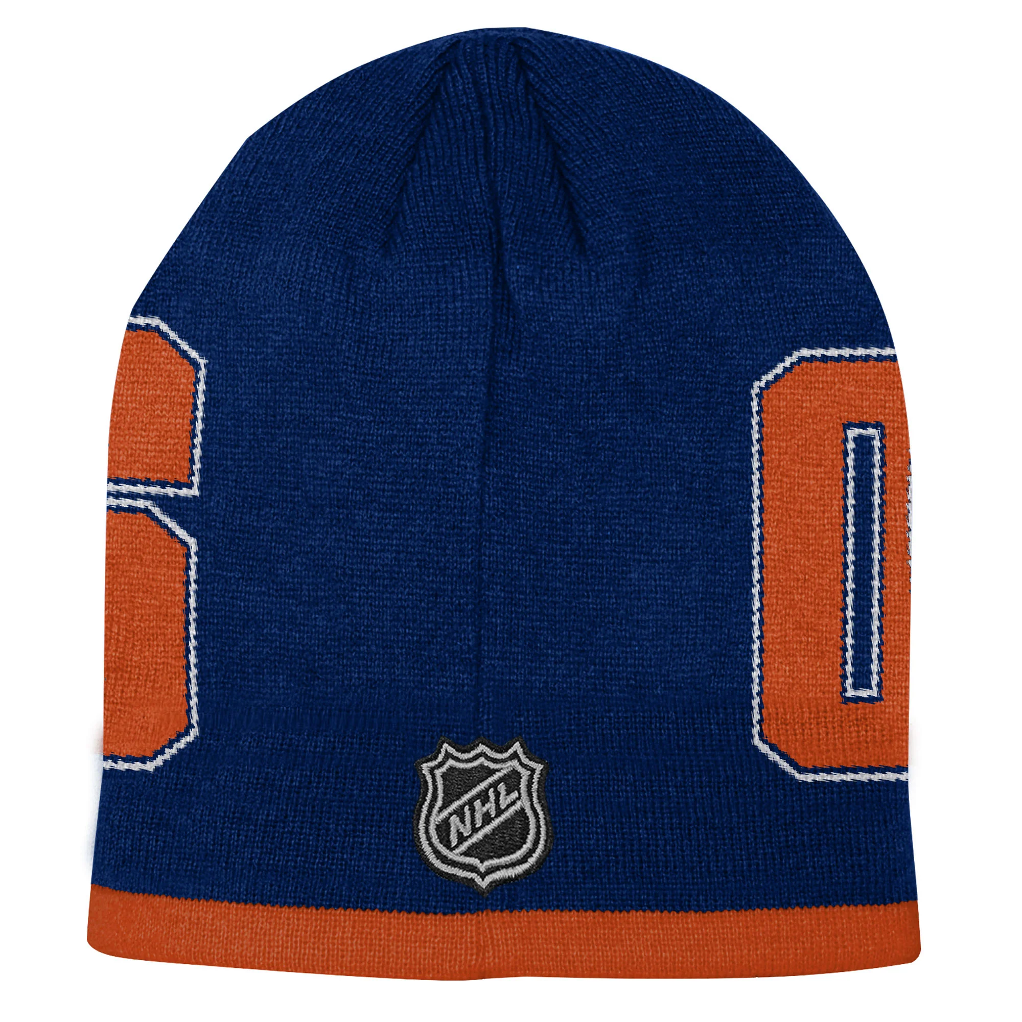 Edmonton Oilers Youth Outerstuff Blue Legacy Beanie Toque - Image 2