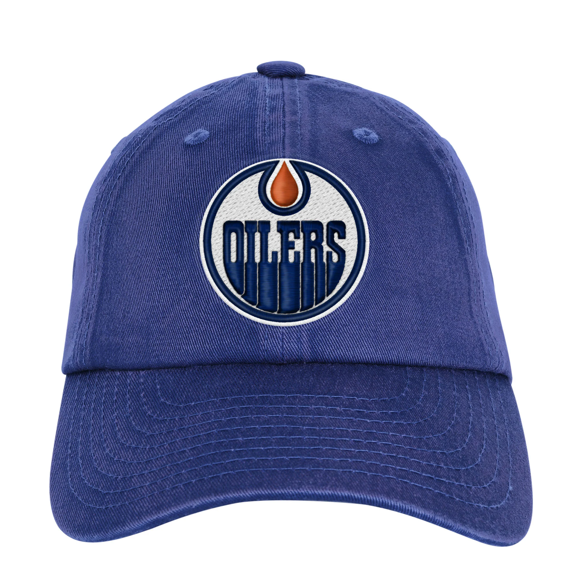 Edmonton Oilers Youth Outerstuff Royal Retro Slouch Adjustable Hat - Image 3
