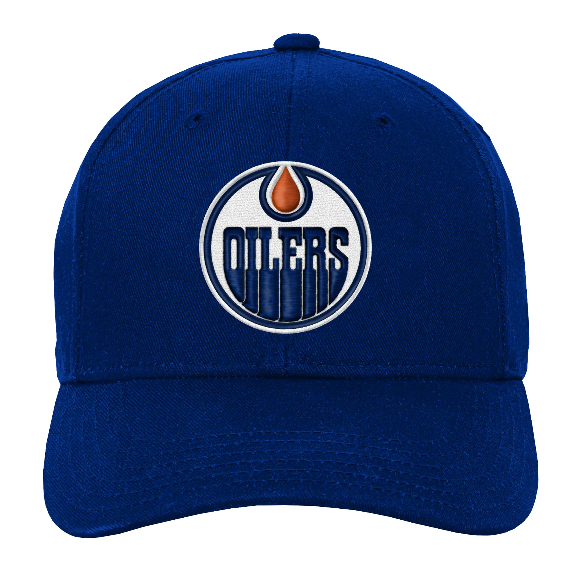 Edmonton Oilers Youth Outerstuff Royal Structured Flex Hat - Image 3