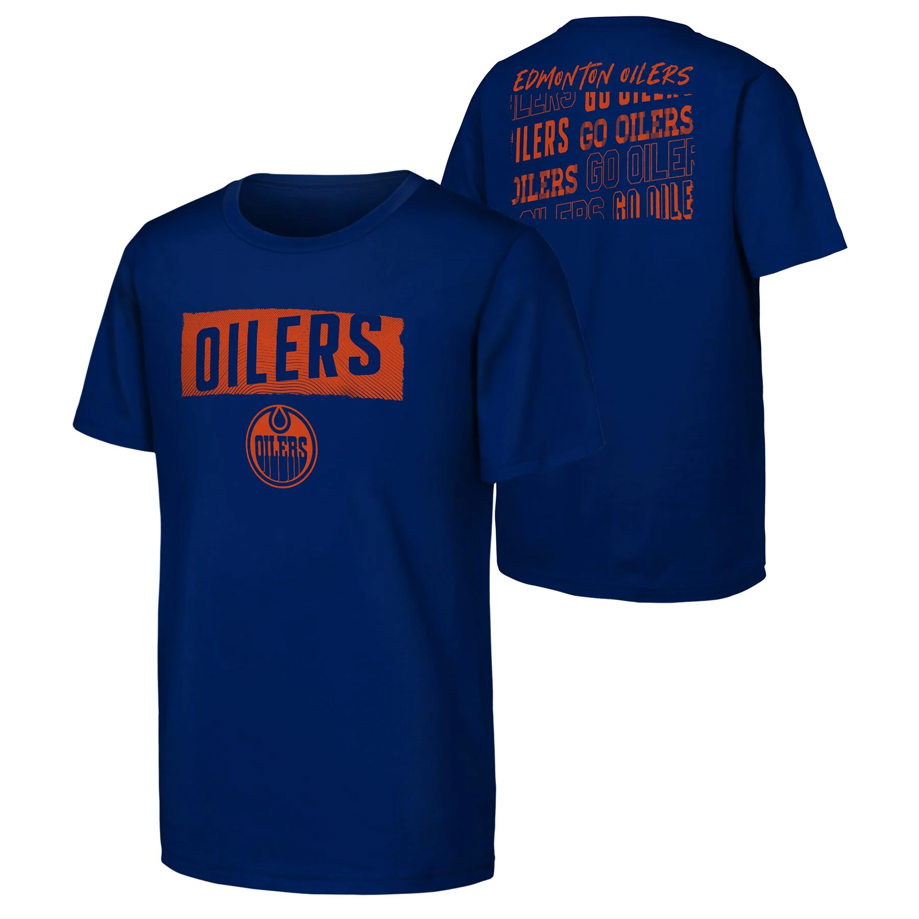 Edmonton Oilers Youth Outerstuff Tale of the Tape Blue T-Shirt - Image 3