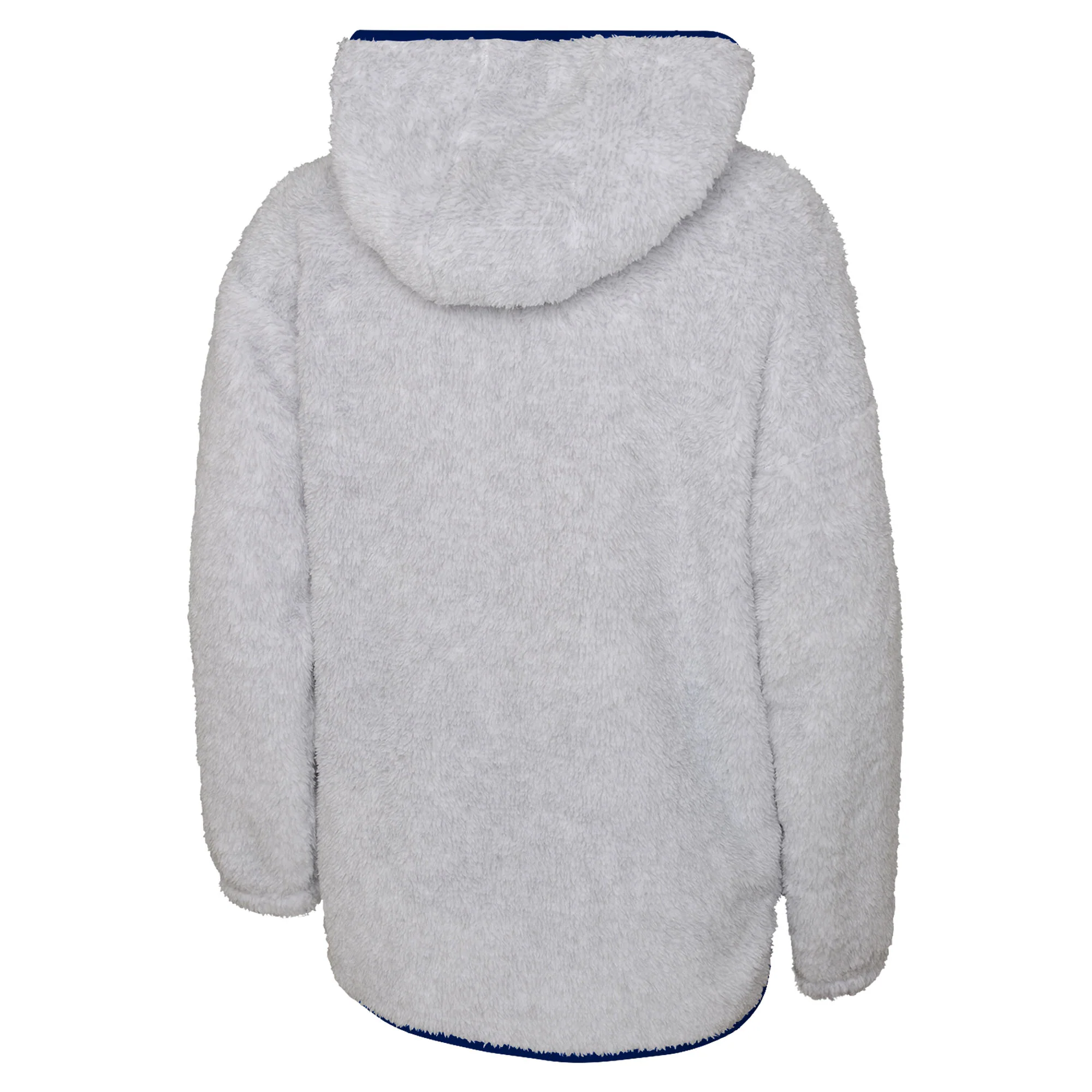 Edmonton Oilers Youth Ultimate Teddy Fleece Grey Full-Zip Hoodie - Image 2