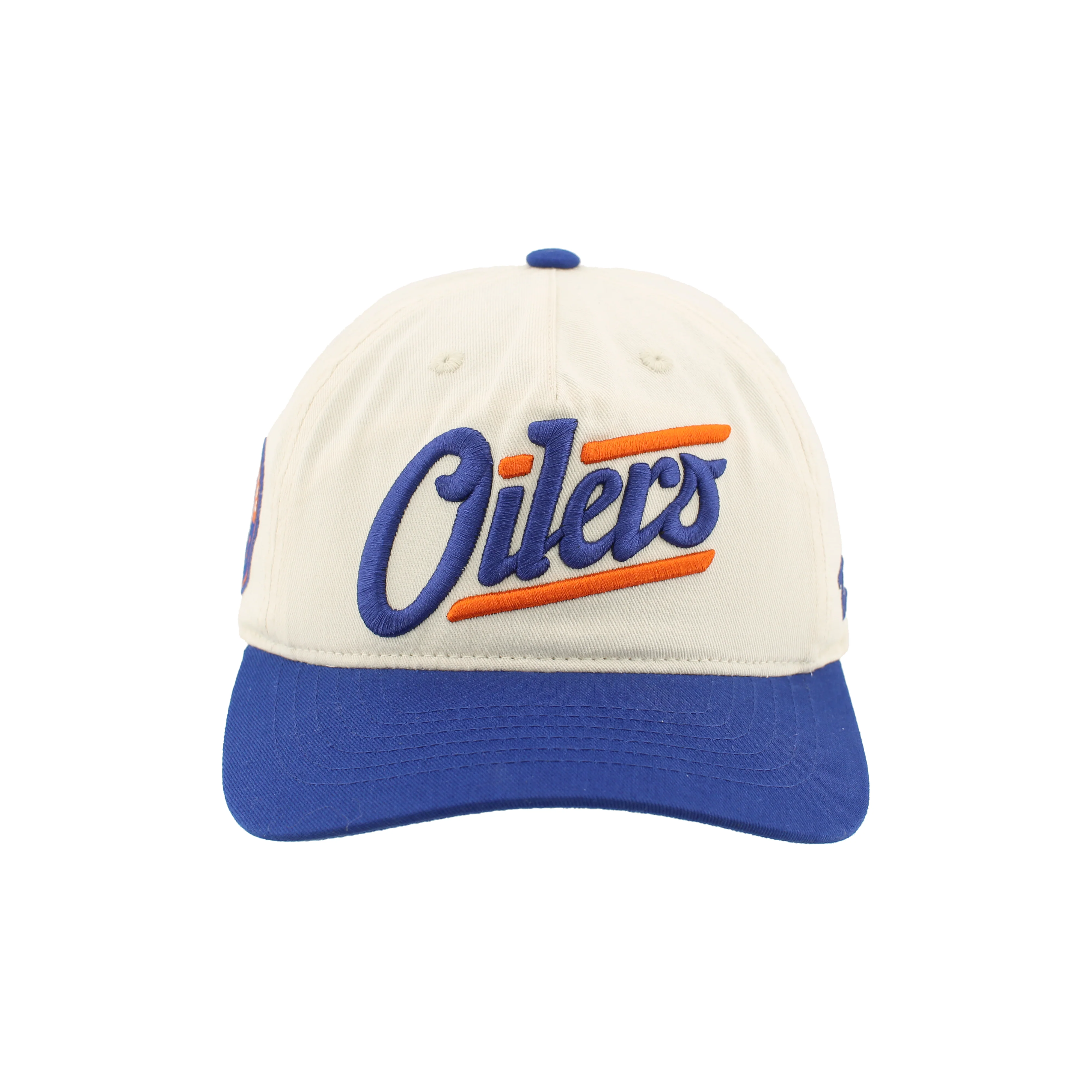 Edmonton Oilers Zephyr Cream & Blue Alternate Logo Finale Snapback Hat - Image 5