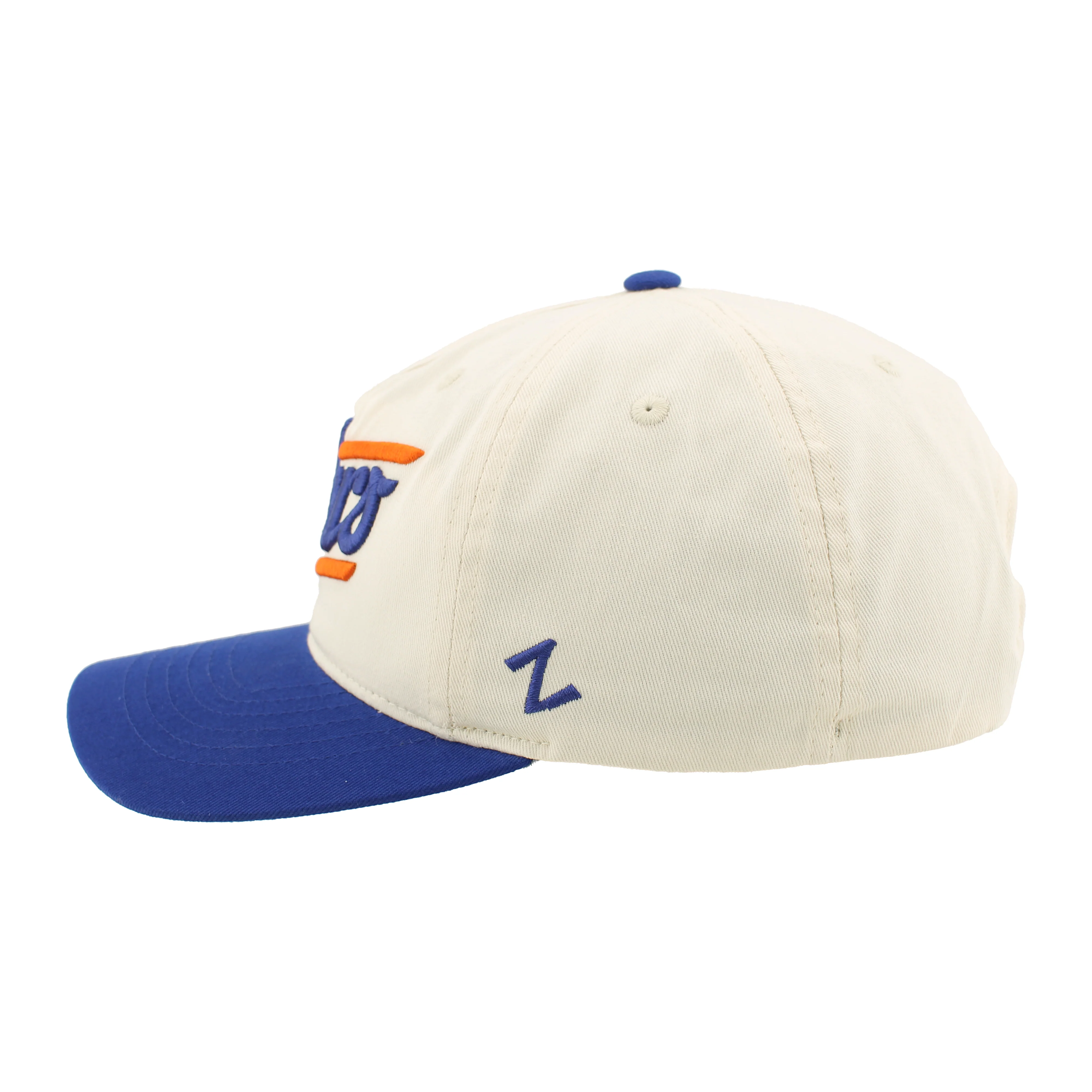 Edmonton Oilers Zephyr Cream & Blue Alternate Logo Finale Snapback Hat - Image 6