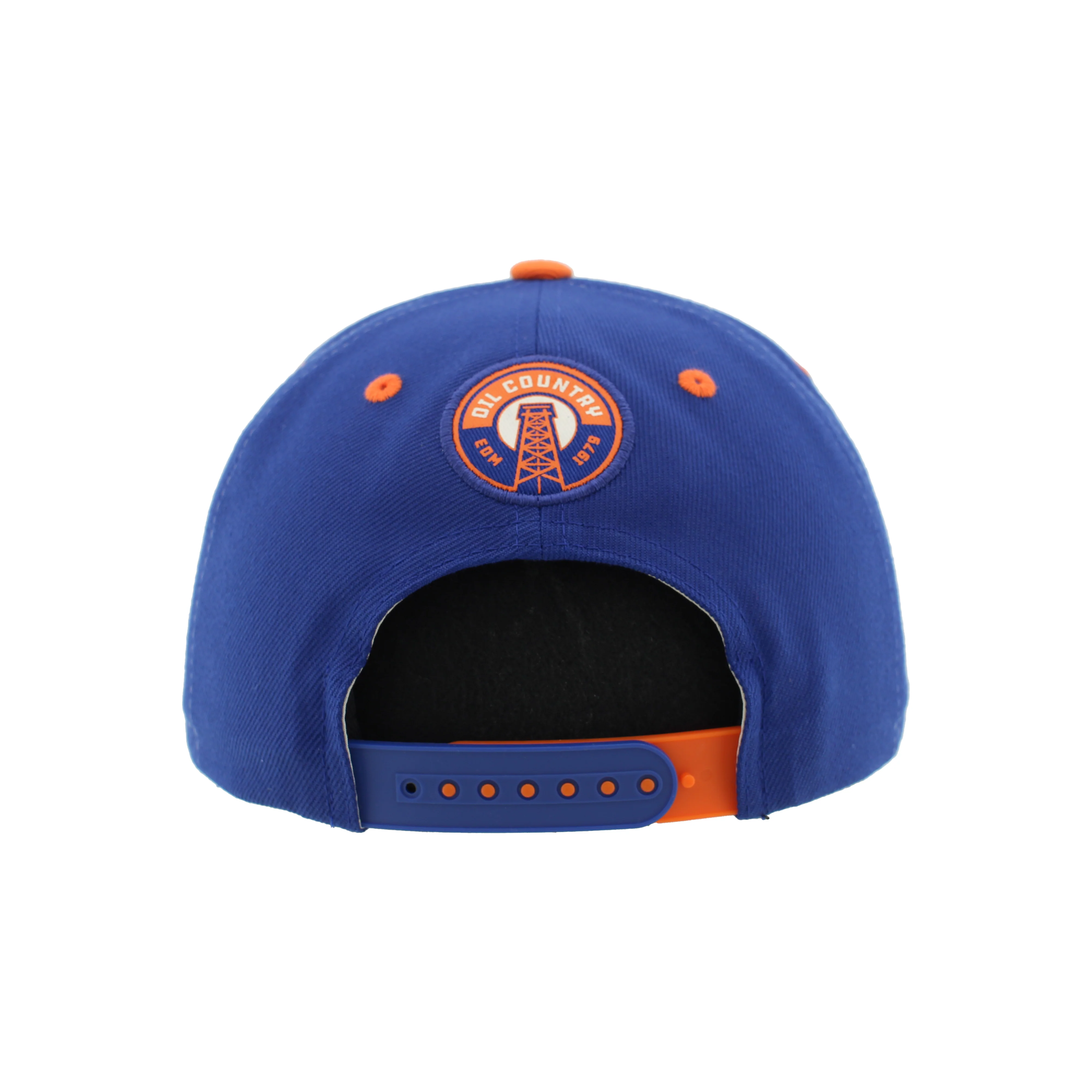 Edmonton Oilers Zephyr Cream & Blue Alternate Logo Official Snapback Hat - Image 2