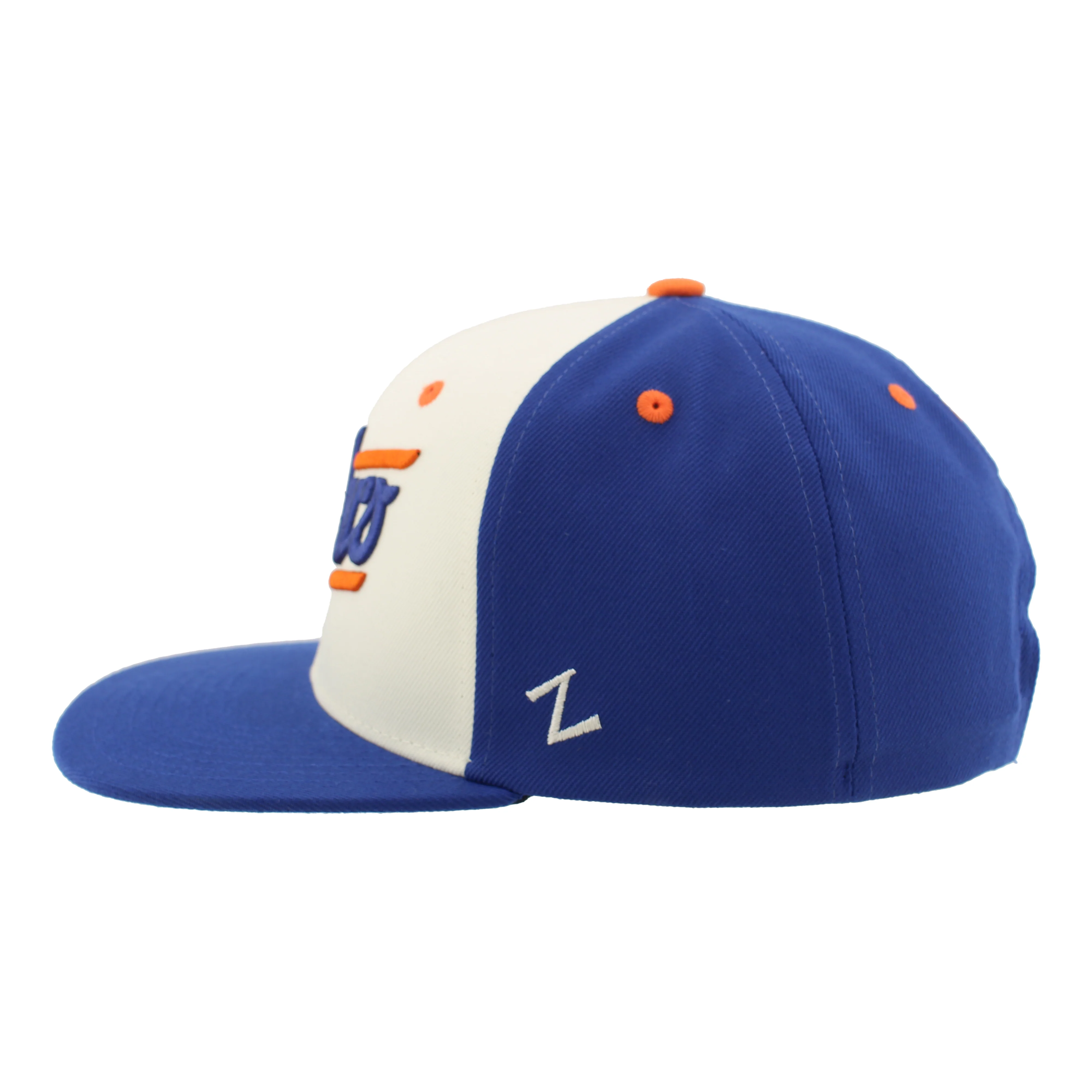 Edmonton Oilers Zephyr Cream & Blue Alternate Logo Official Snapback Hat - Image 6
