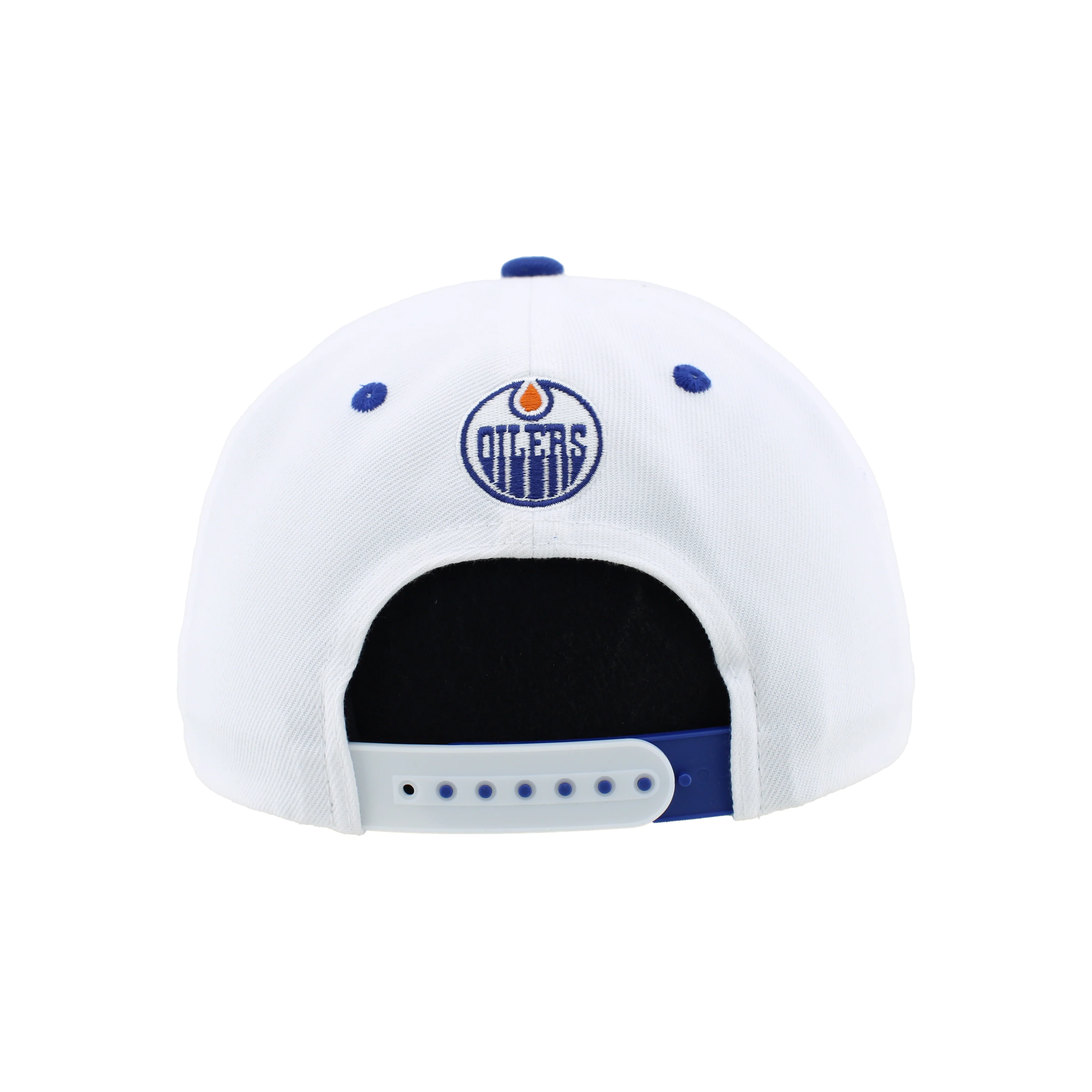 Edmonton Oilers Zephyr Pride White & Blue Snapback Hat - Image 2