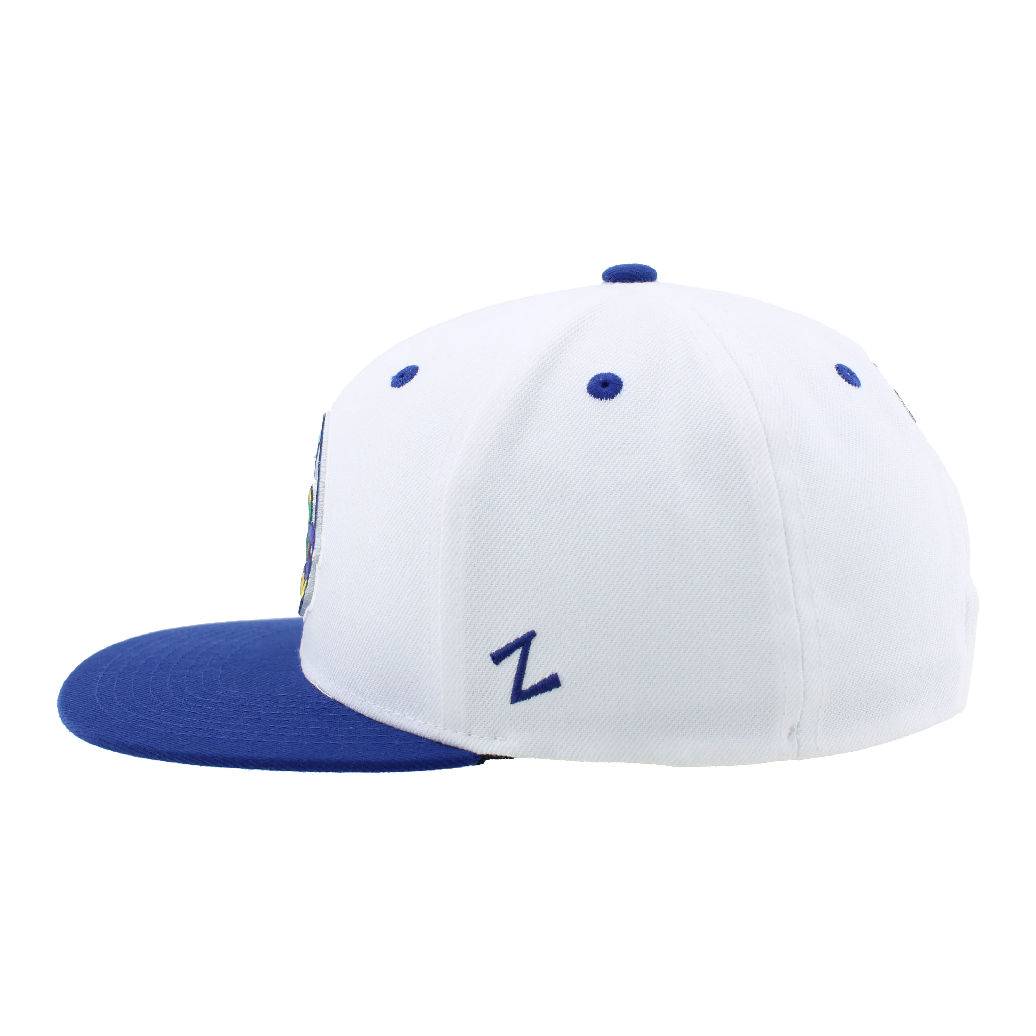 Edmonton Oilers Zephyr Pride White & Blue Snapback Hat - Image 6