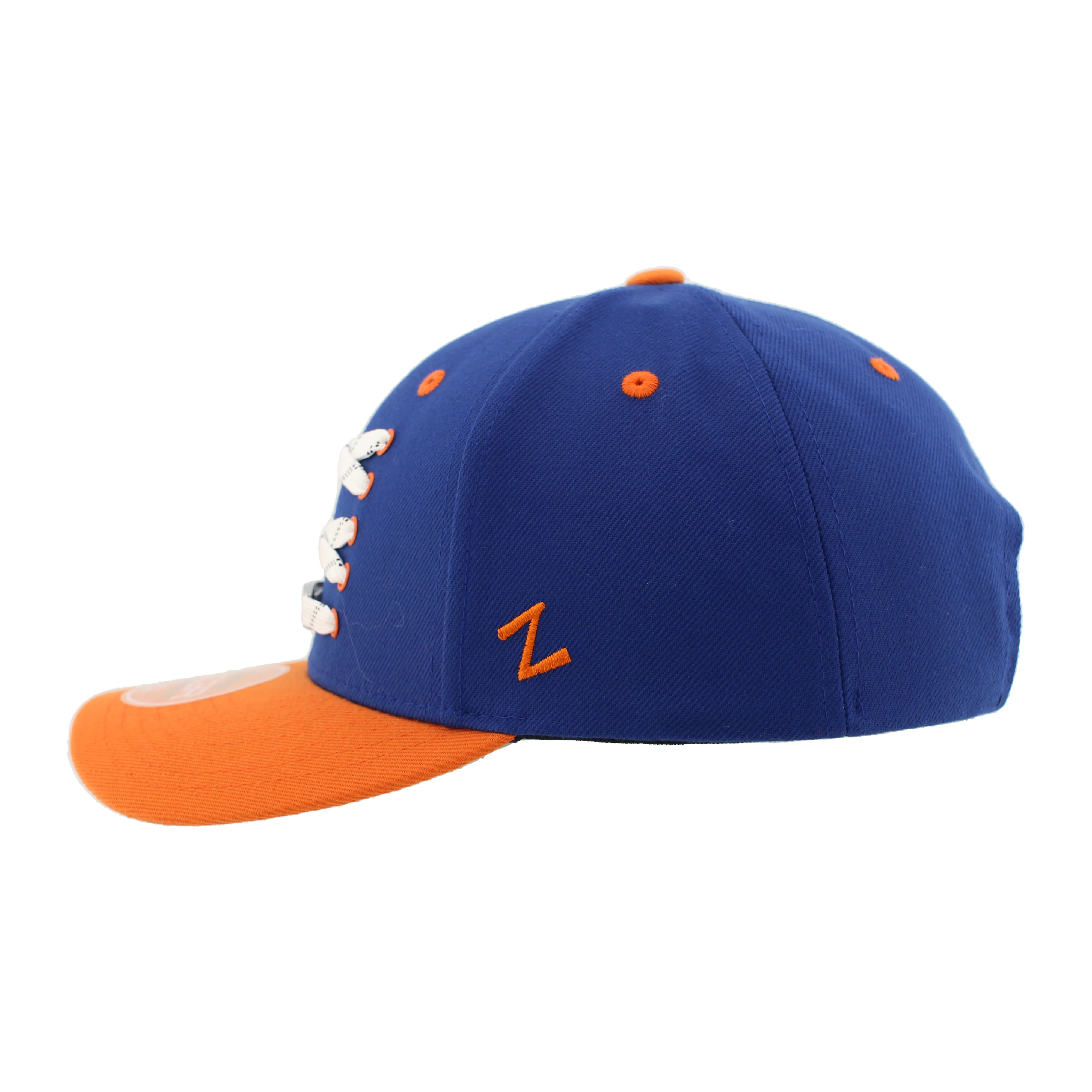 Edmonton Oilers Zephyr Royal Original Lacer Snapback Hat - Image 6