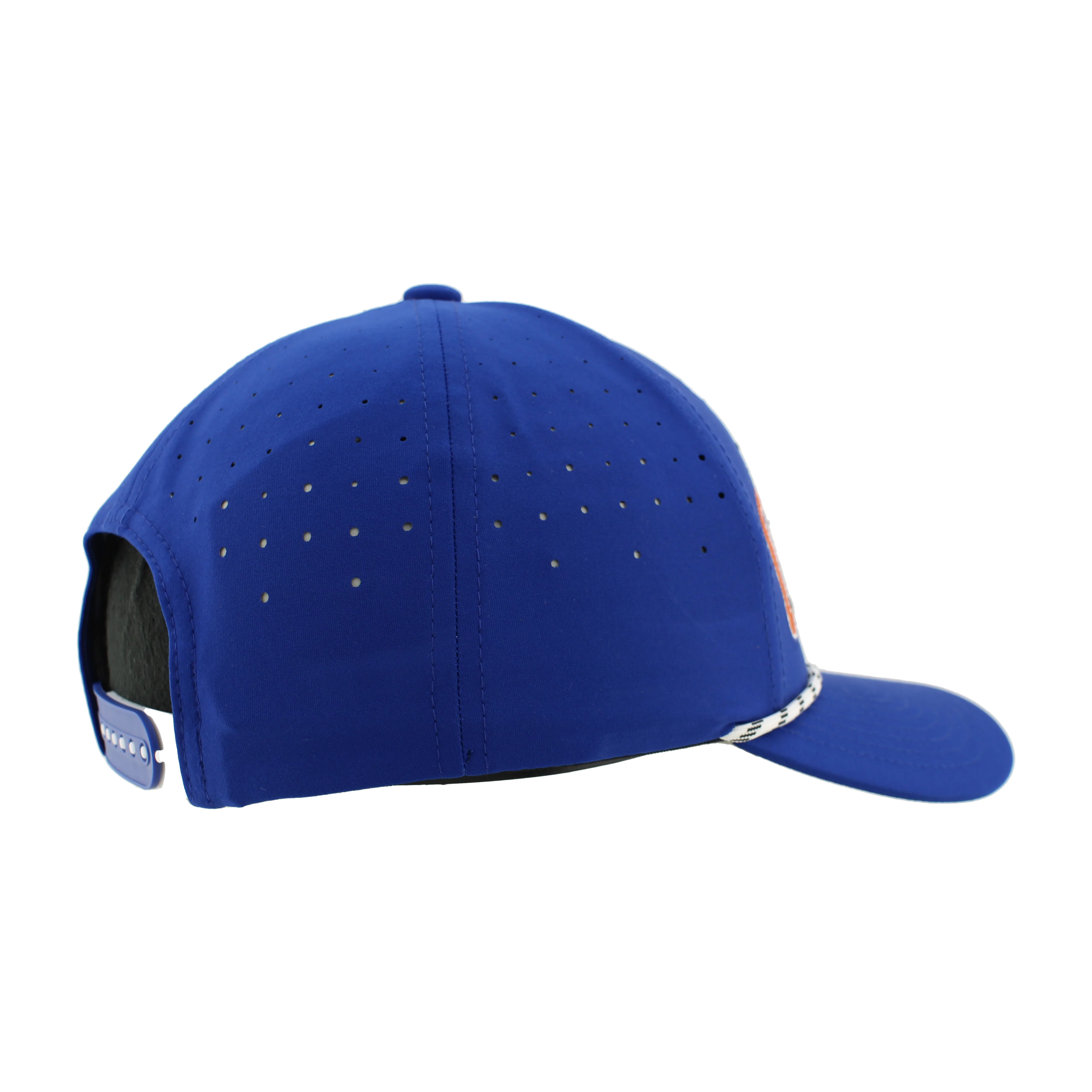 Edmonton Oilers Zephyr Royal Rope Cross-Check Snapback Hat - Image 4