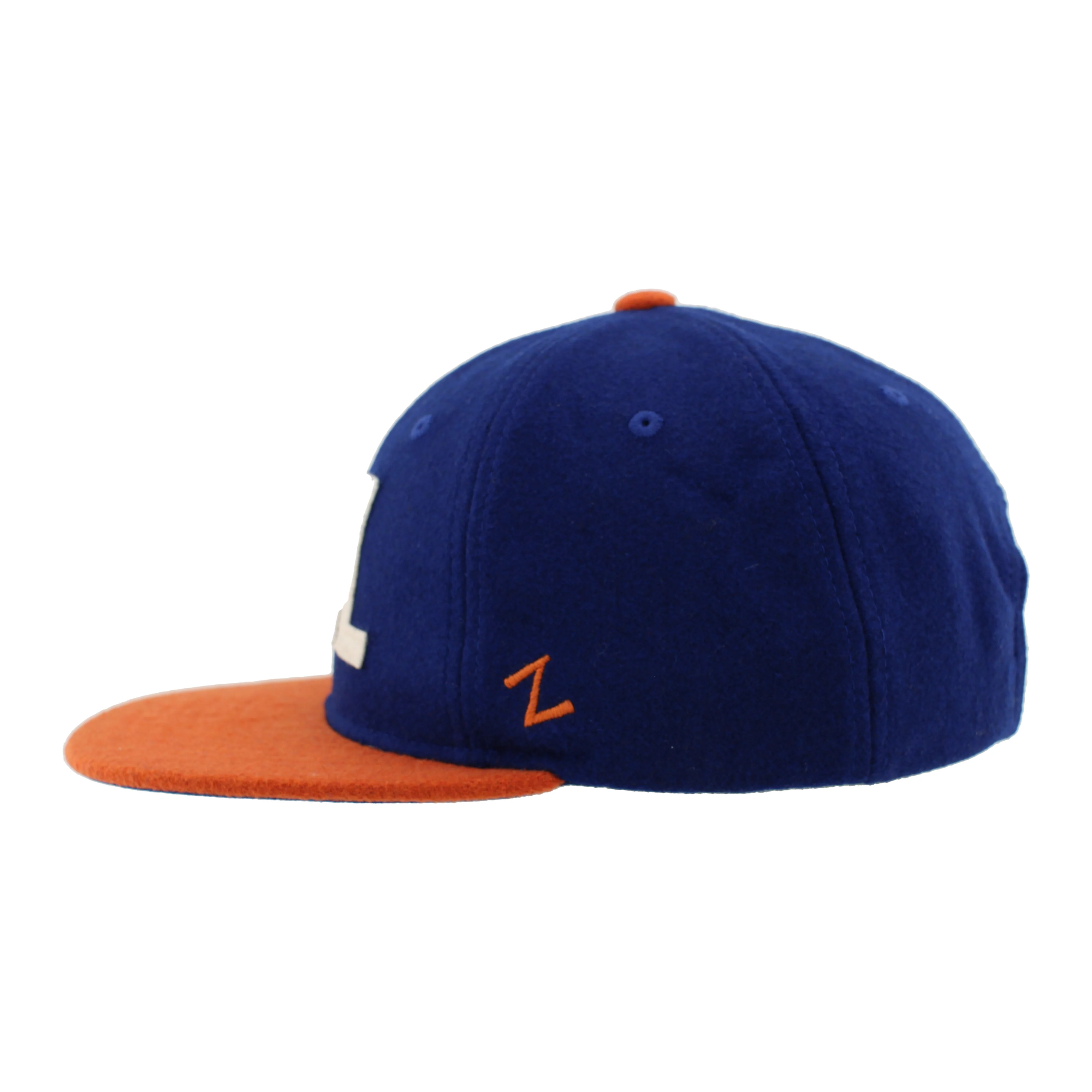 Edmonton Oilers Zephyr Royal Wool Snapback Hat - Image 6