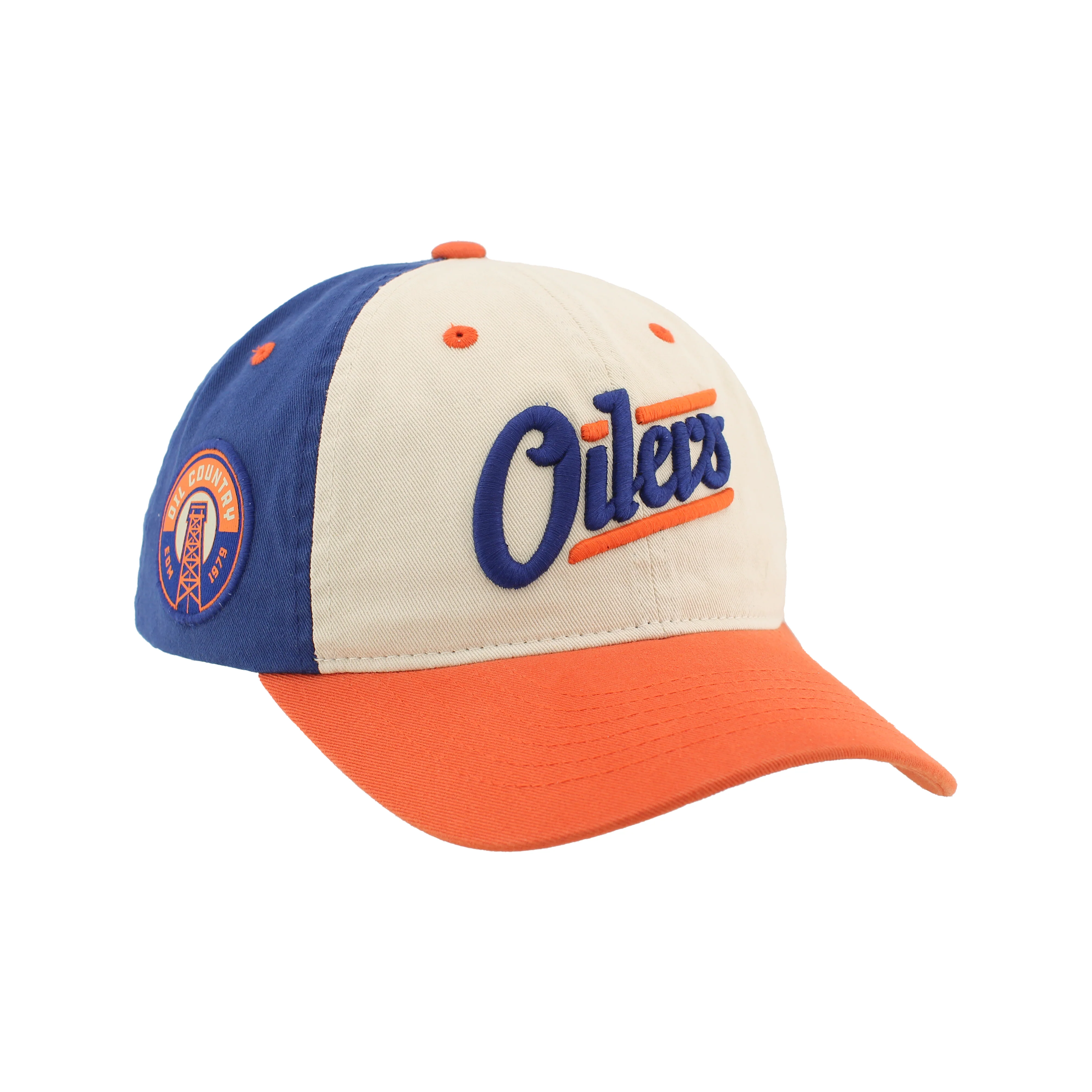 Edmonton Oilers Zephyr Tricolour Alternate Logo Scholarship Adjustable Hat - Image 3