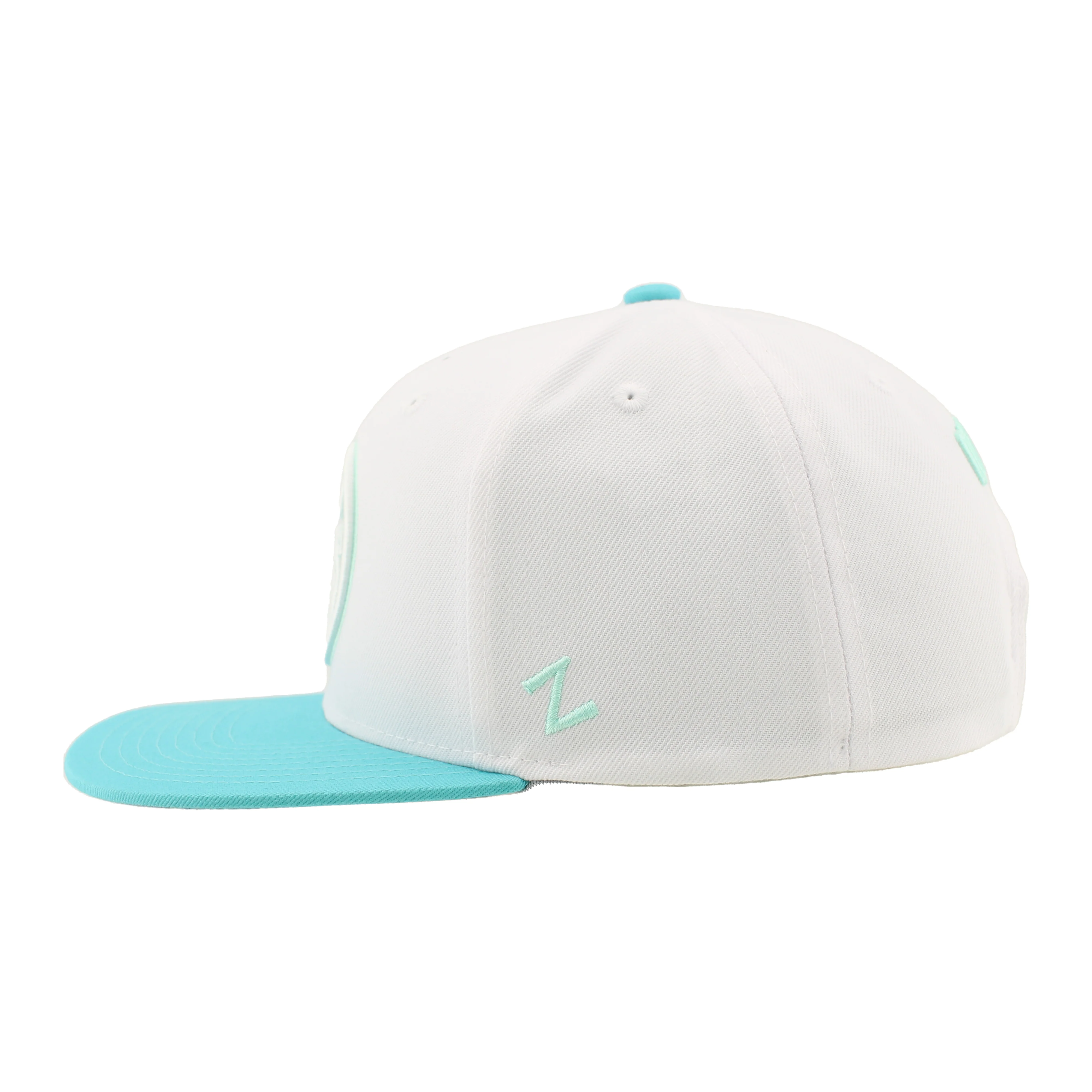 Edmonton Oilers Zephyr White Eazytiff Snapback Hat - Image 6