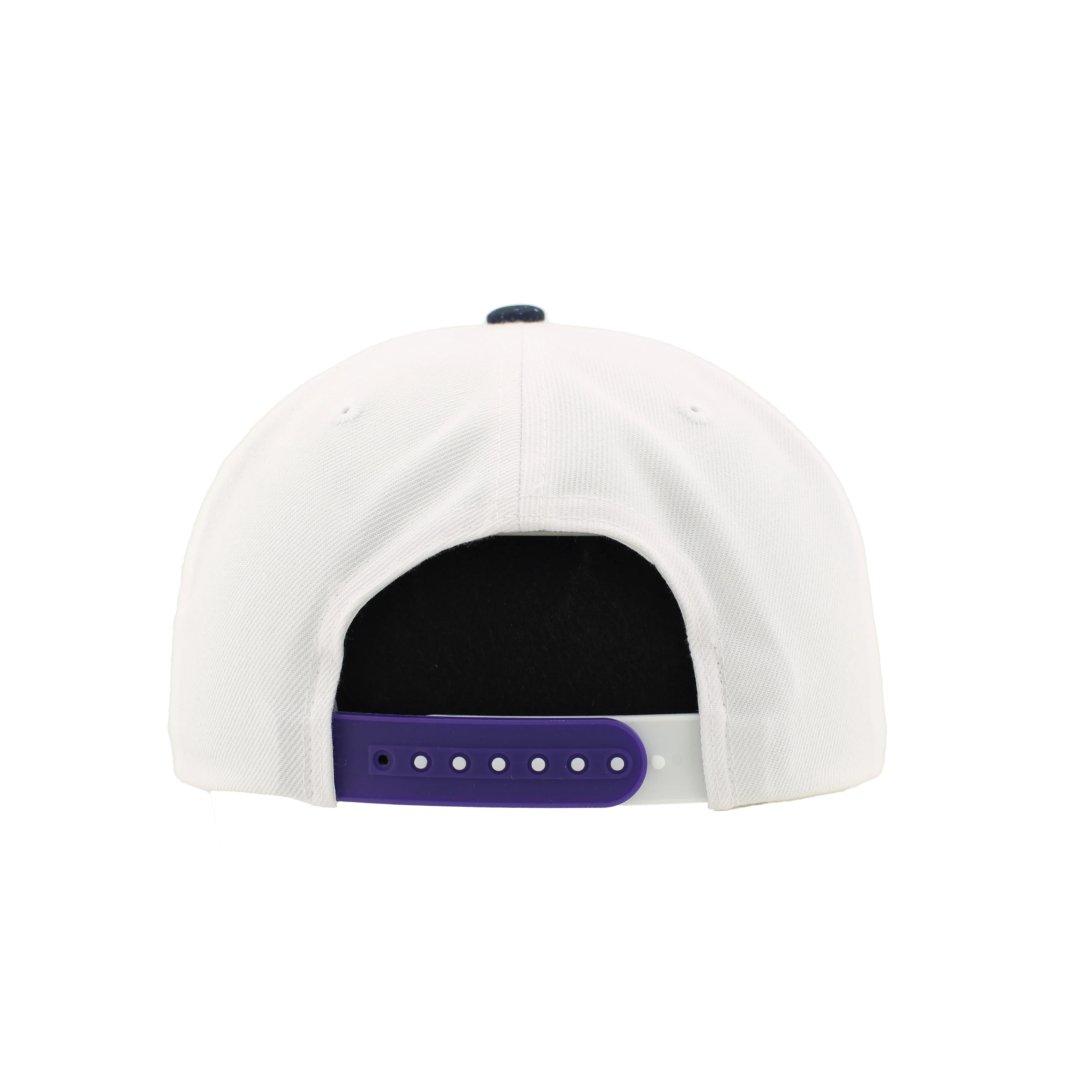 Edmonton Oilers Zephyr White & Purple Galaxy Snapback Hat - Image 2