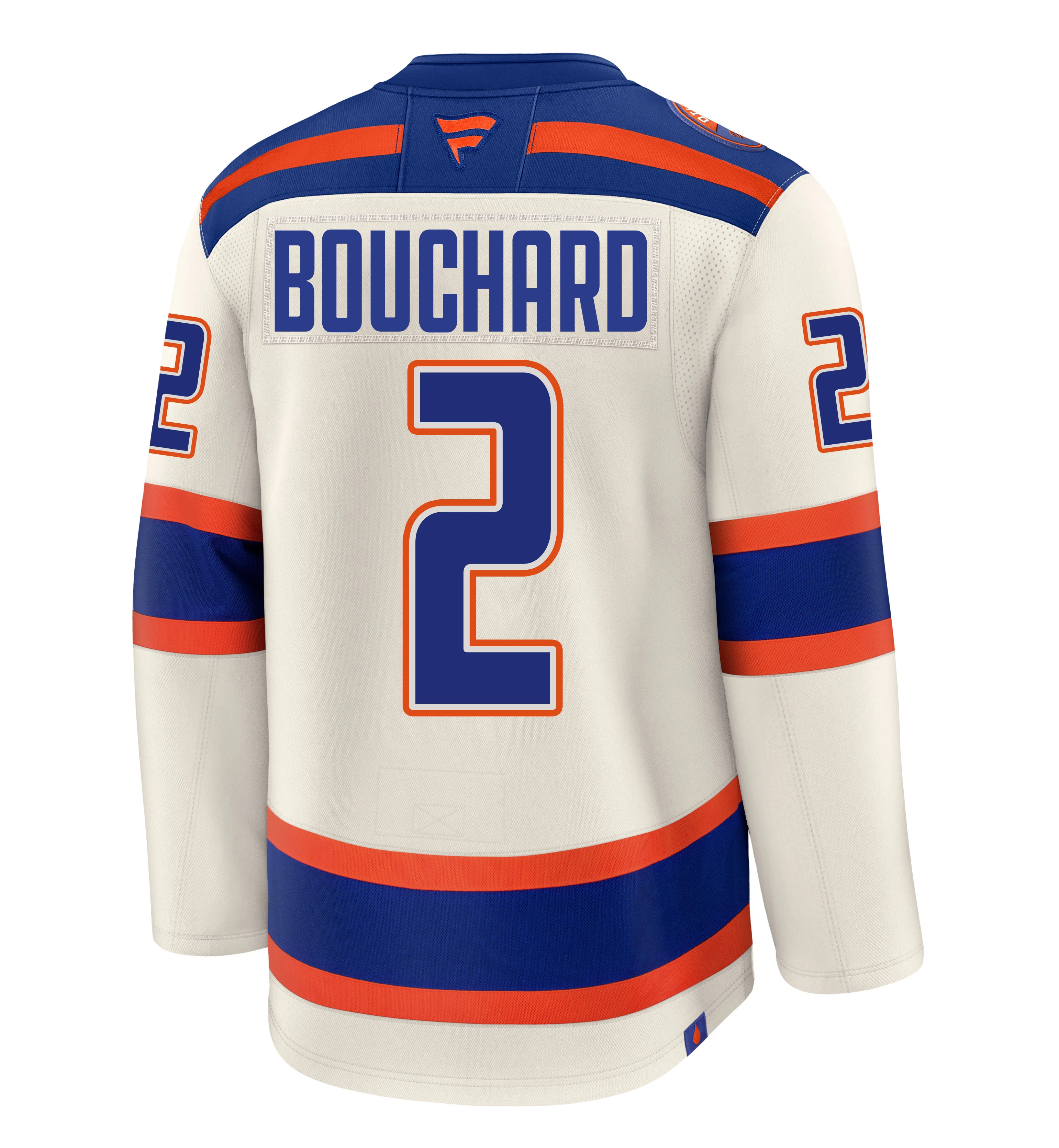 Evan Bouchard Edmonton Oilers Fanatics Premium Cream Alternate Jersey