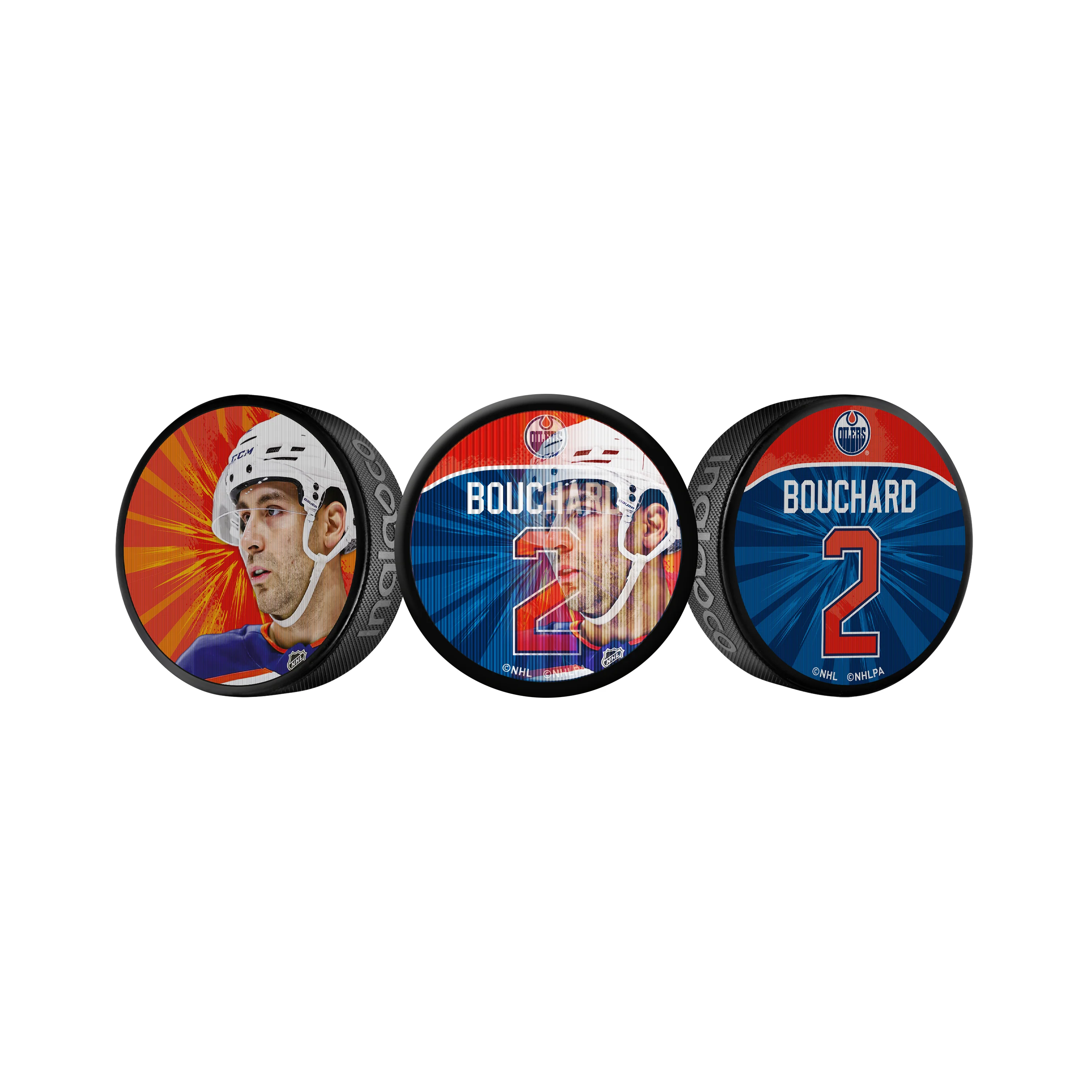 Evan Bouchard Edmonton Oilers Lenticular Puck - Image 2