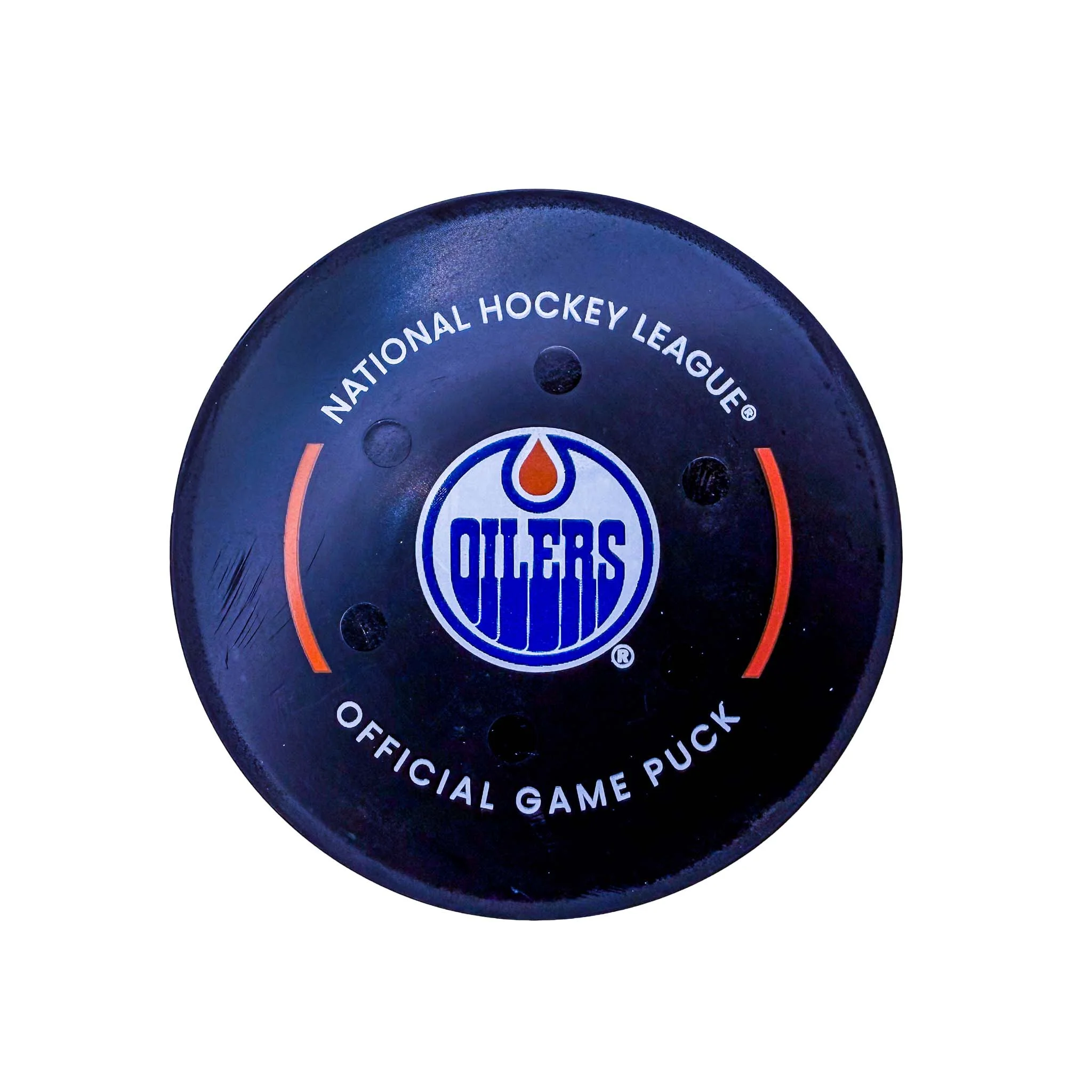 Frederick Gaudreau Minnesota Wild Goal Puck - Nov. 21/2024 vs Edmonton Oilers #24919