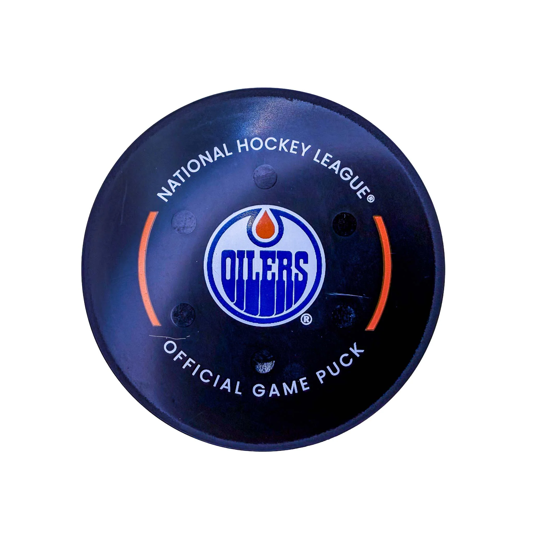 Jaden Schwartz Seattle Kraken Goal Puck - Mar. 22/2025 vs Edmonton Oilers #25062