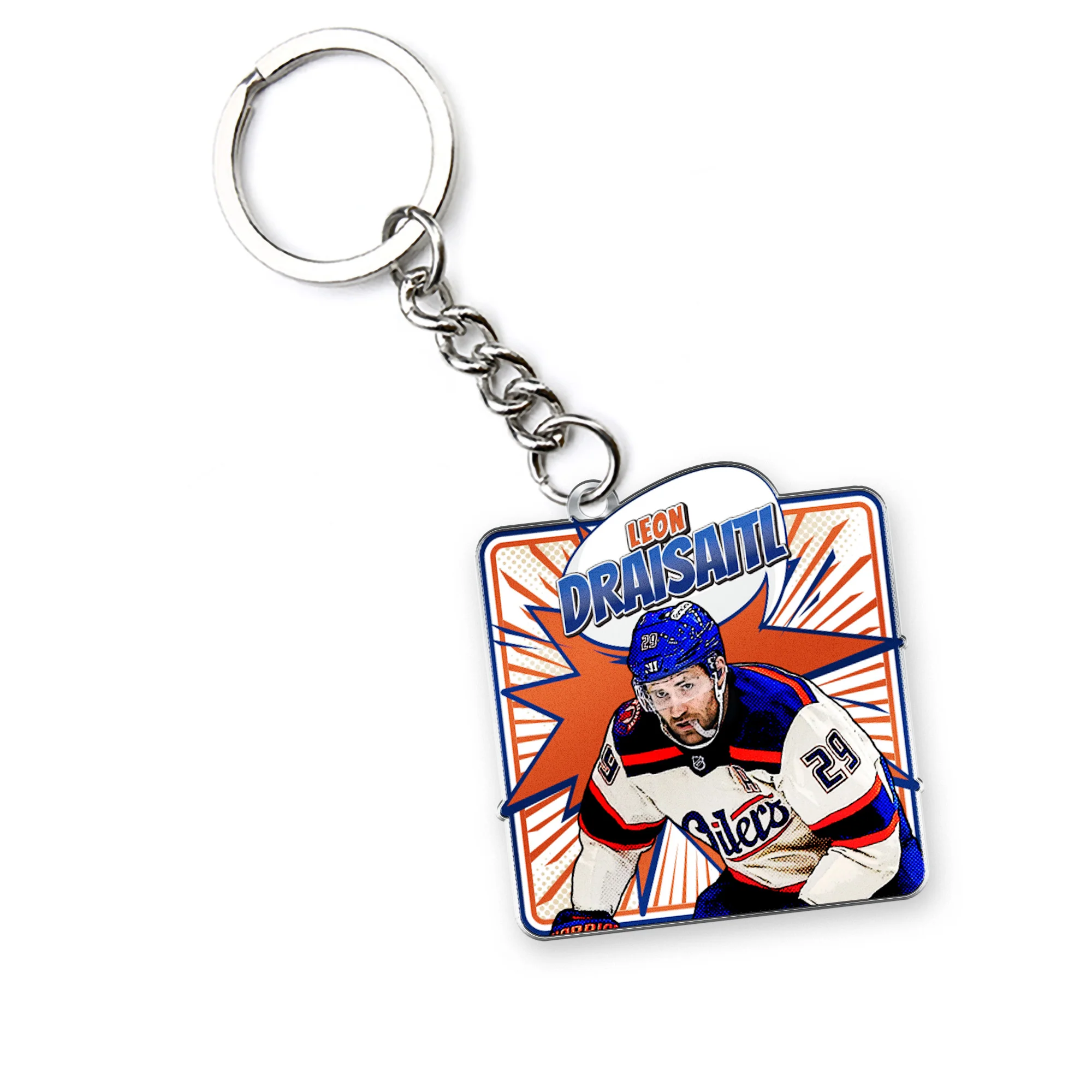 Leon Draisaitl Edmonton Oilers Kaboom Keychain