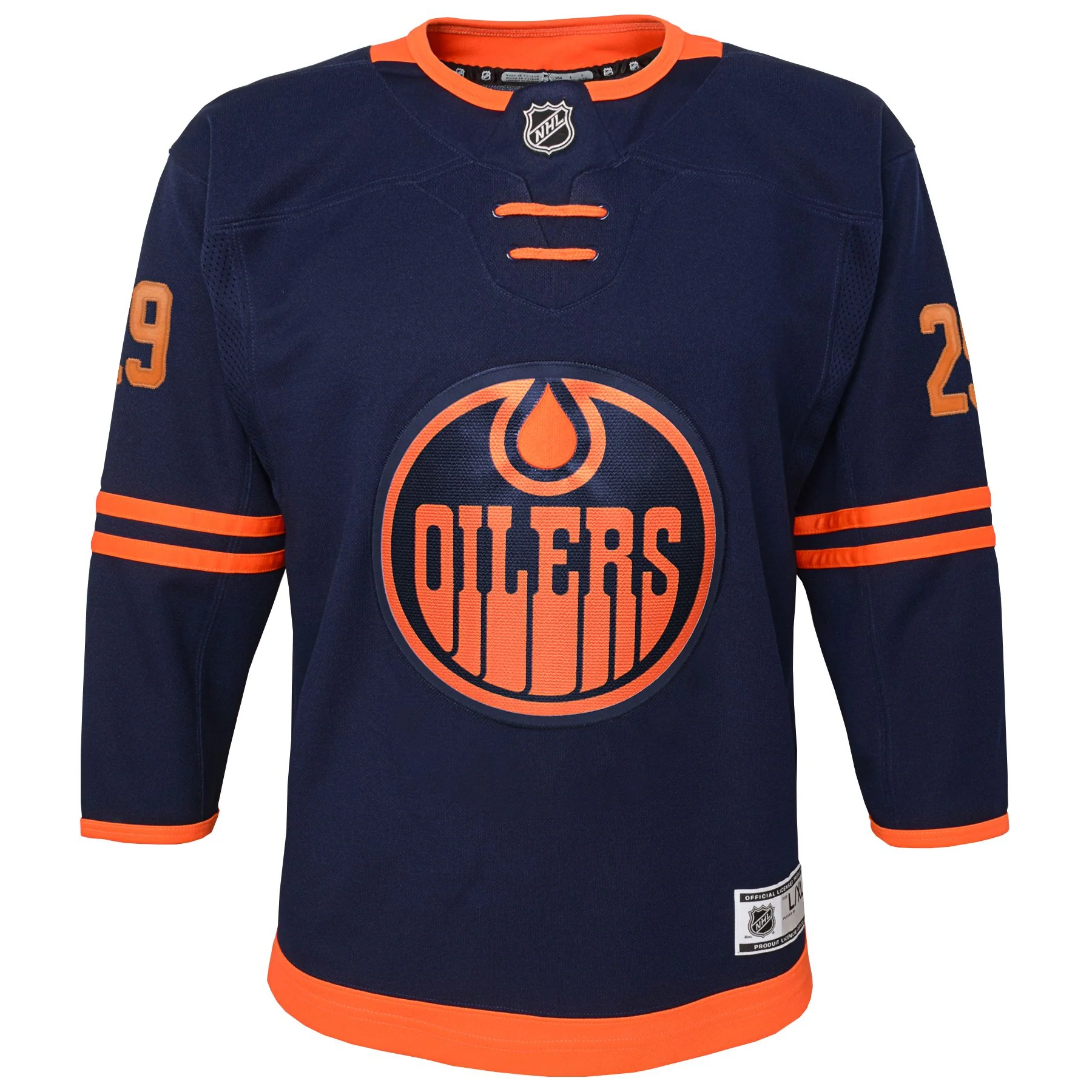 Leon Draisaitl Edmonton Oilers Kids Navy/Alternate Jersey - Image 2