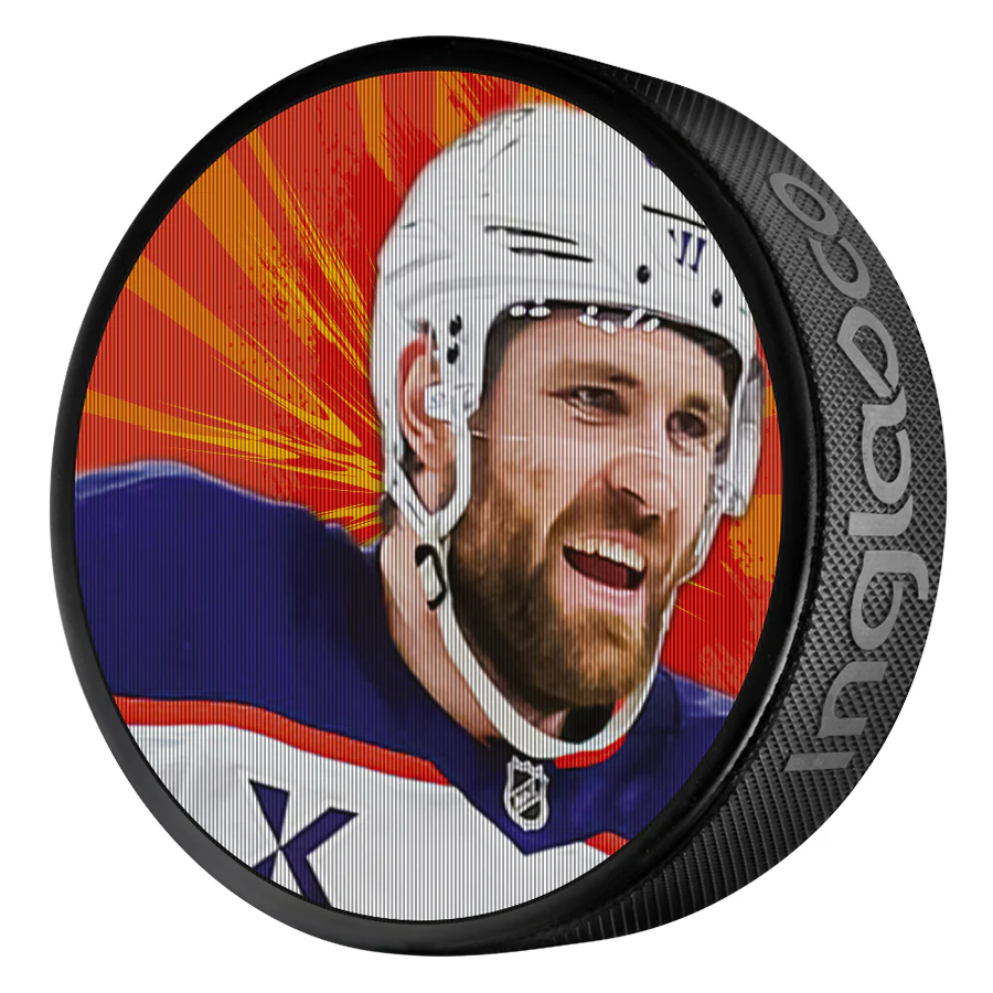 Leon Draisaitl Edmonton Oilers Lenticular Puck - Image 2