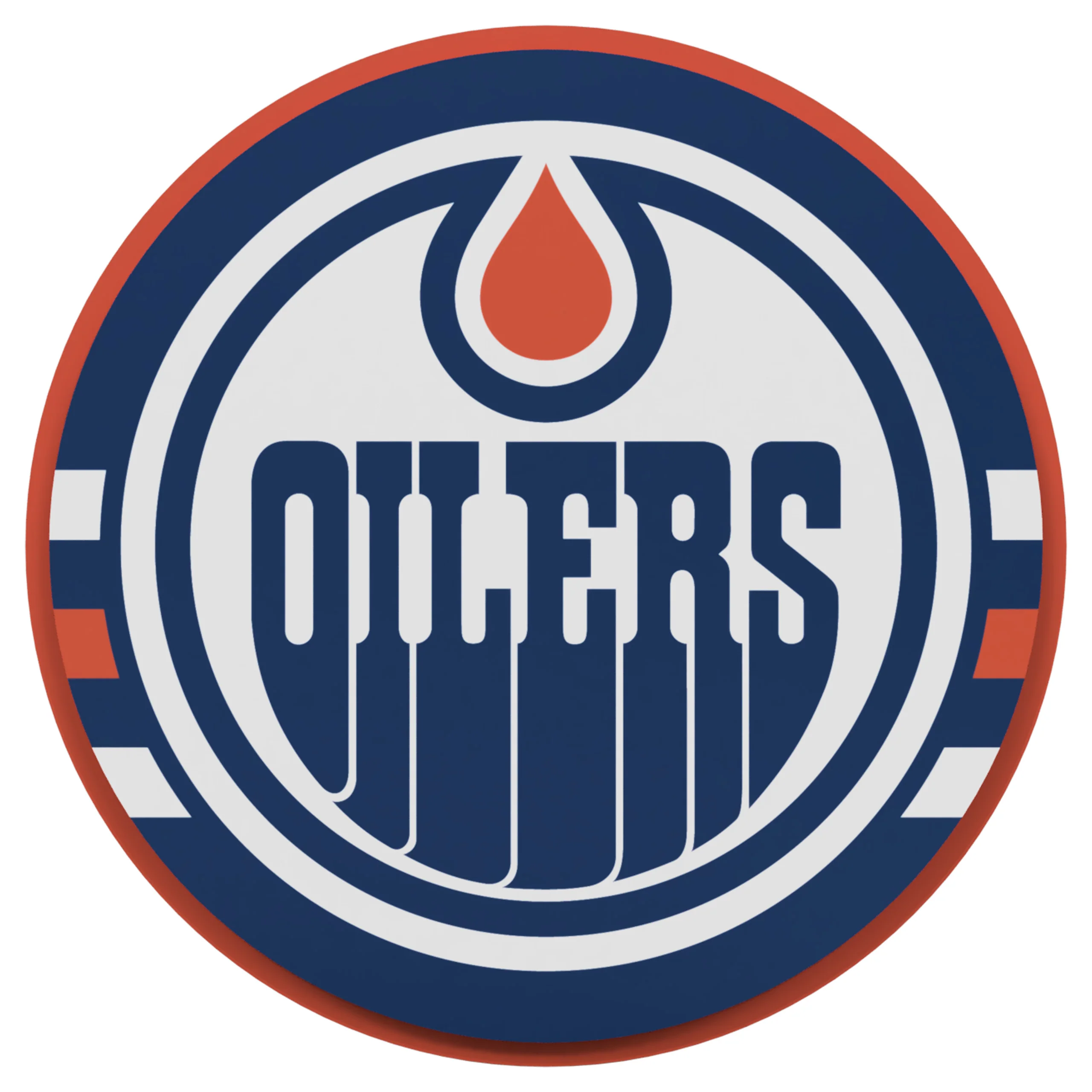 Leon Draisaitl Edmonton Oilers Orange Name & Number Fan Chain Necklace - Image 4