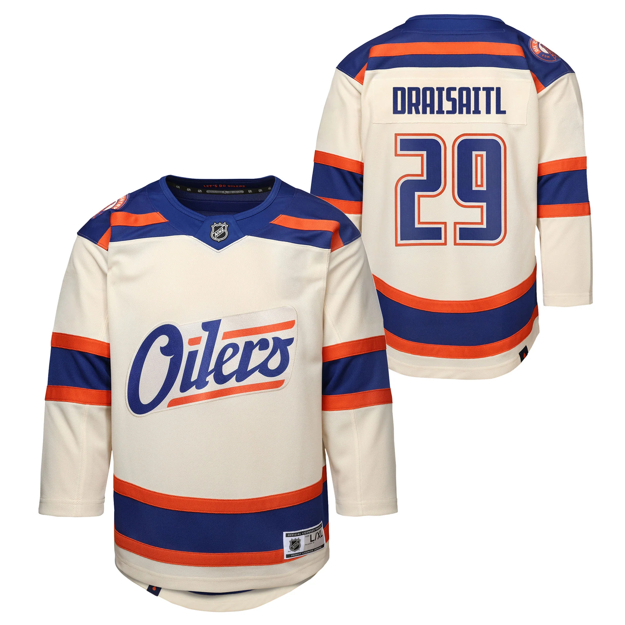Leon Draisaitl Edmonton Oilers Toddler Cream Alternate Jersey - Image 3