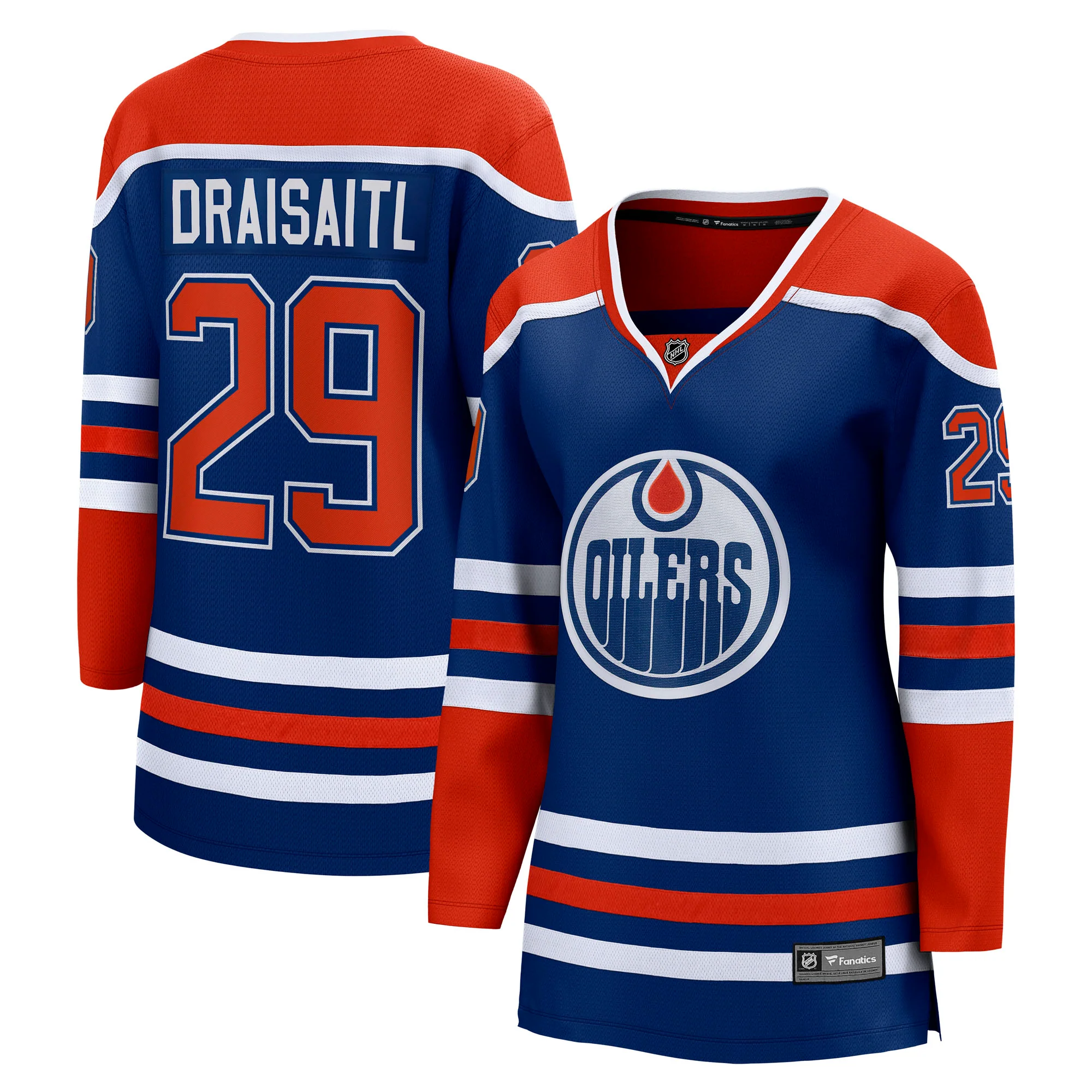 Leon Draisaitl Edmonton Oilers Women's Fanatics Breakaway Royal Blue Home Jersey - Image 3