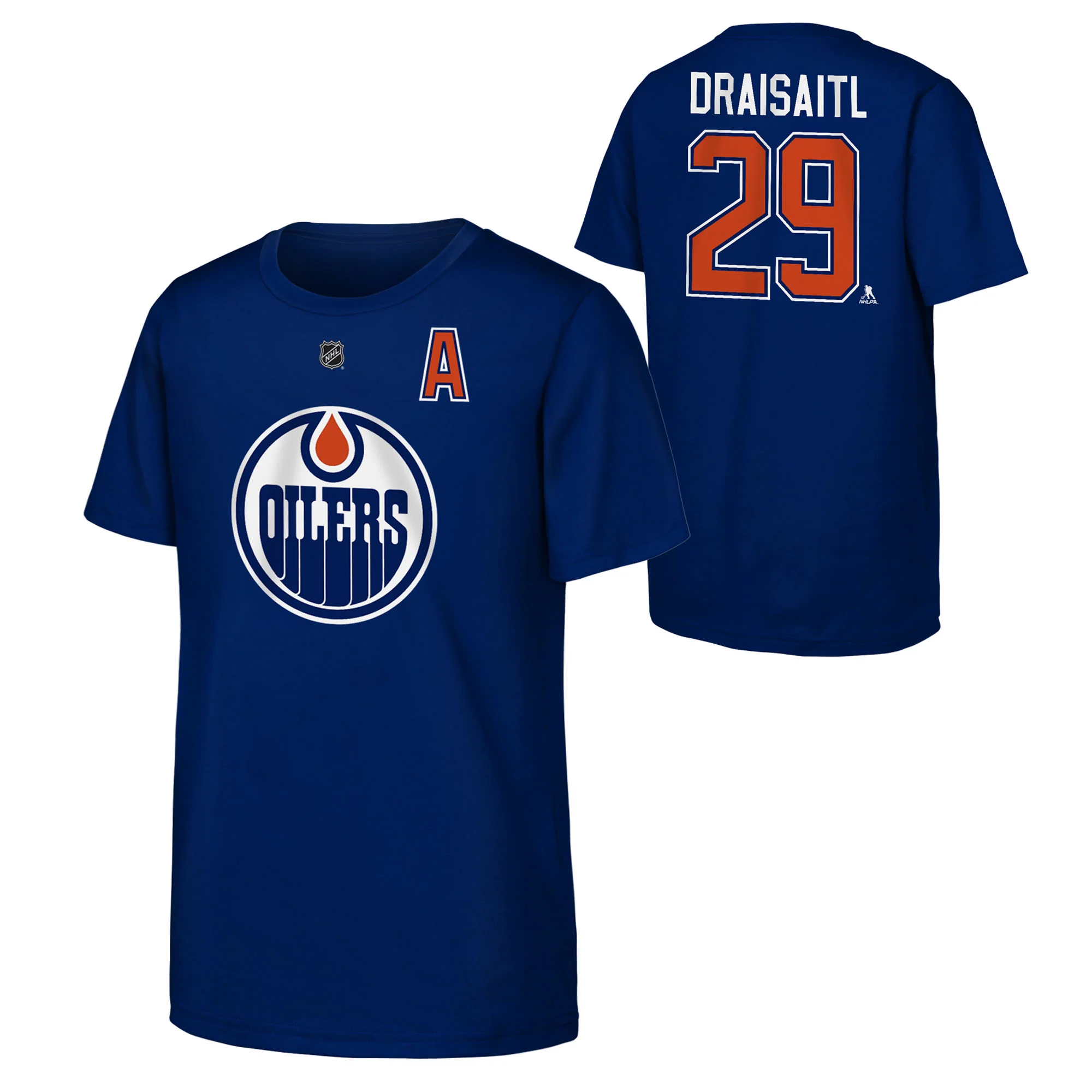 Leon Draisaitl Edmonton Oilers Youth Outerstuff Royal Player T-Shirt - Image 3