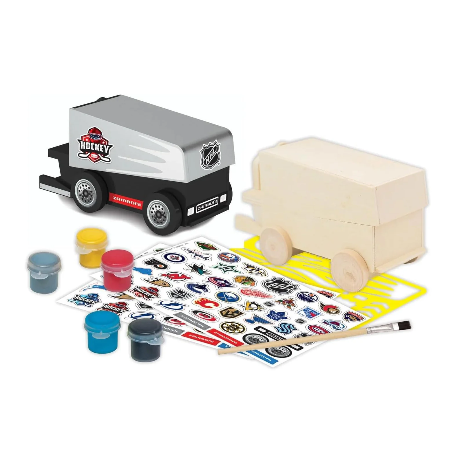 NHL Zamboni Wood Paint Kit - Image 3