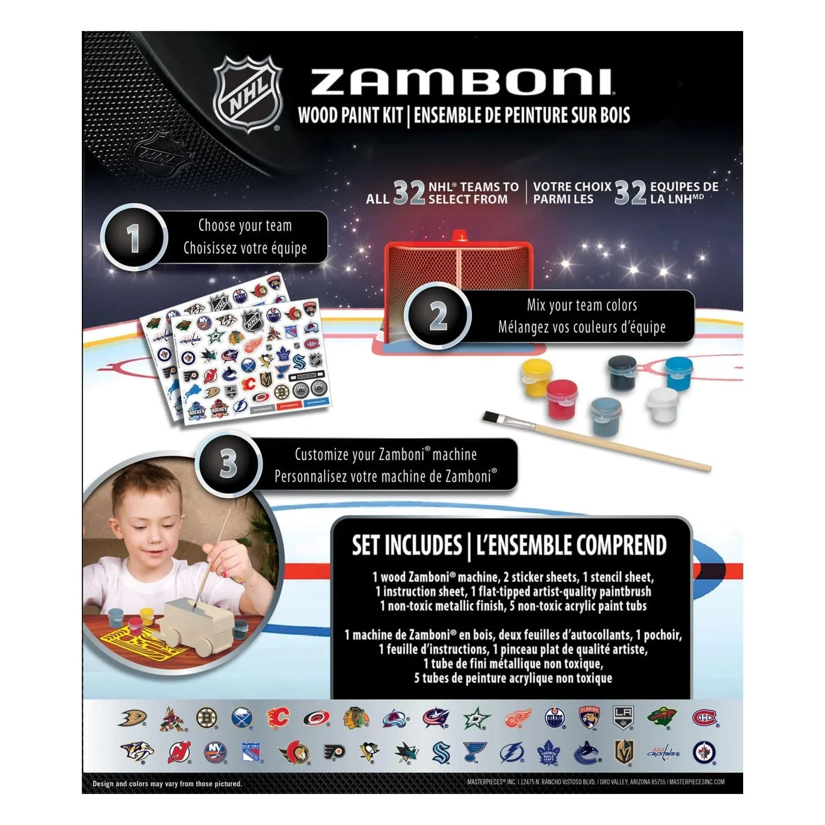 NHL Zamboni Wood Paint Kit - Image 4