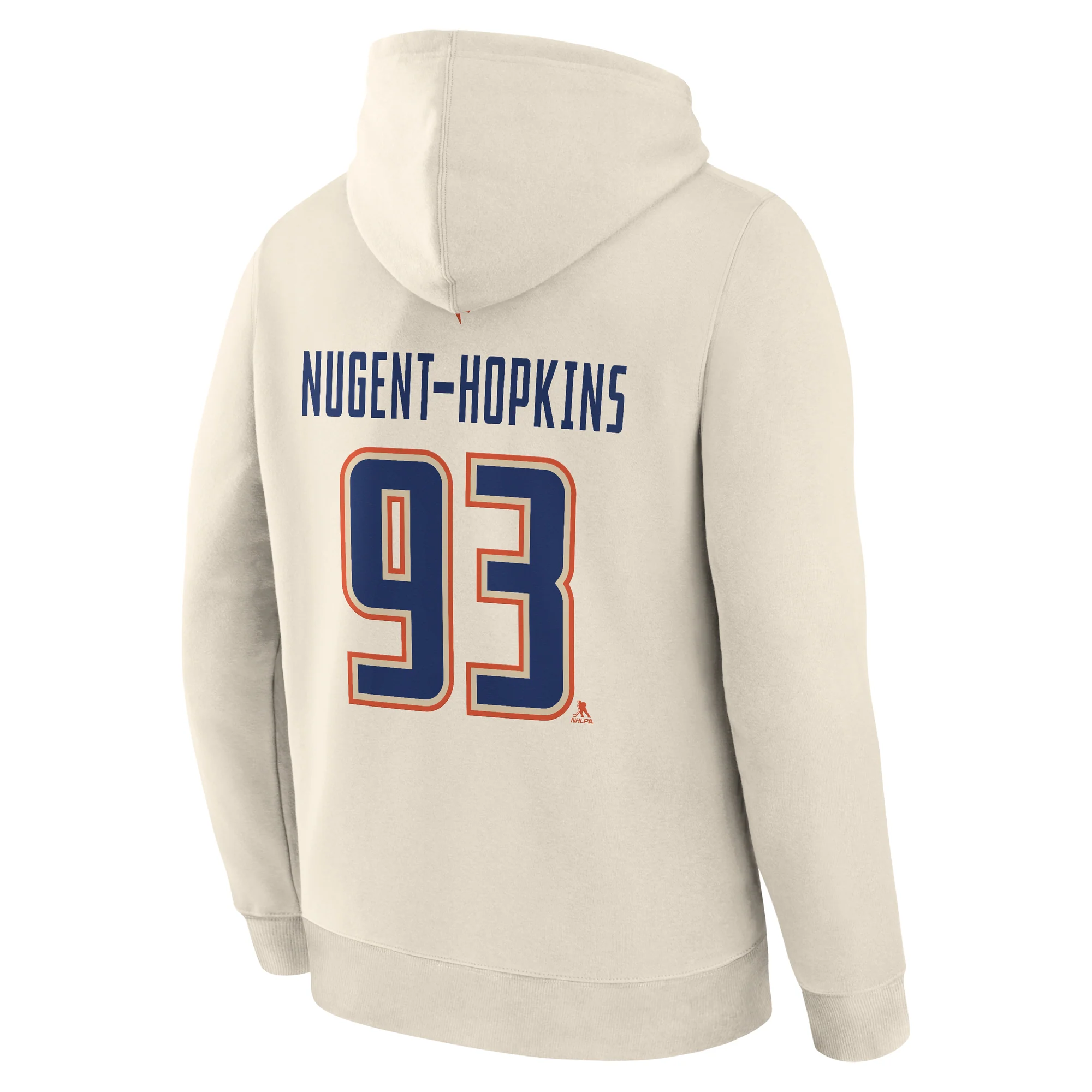 Ryan Nugent-Hopkins Edmonton Oilers Fanatics Cream Alternate Logo Legacy Hoodie - Image 3