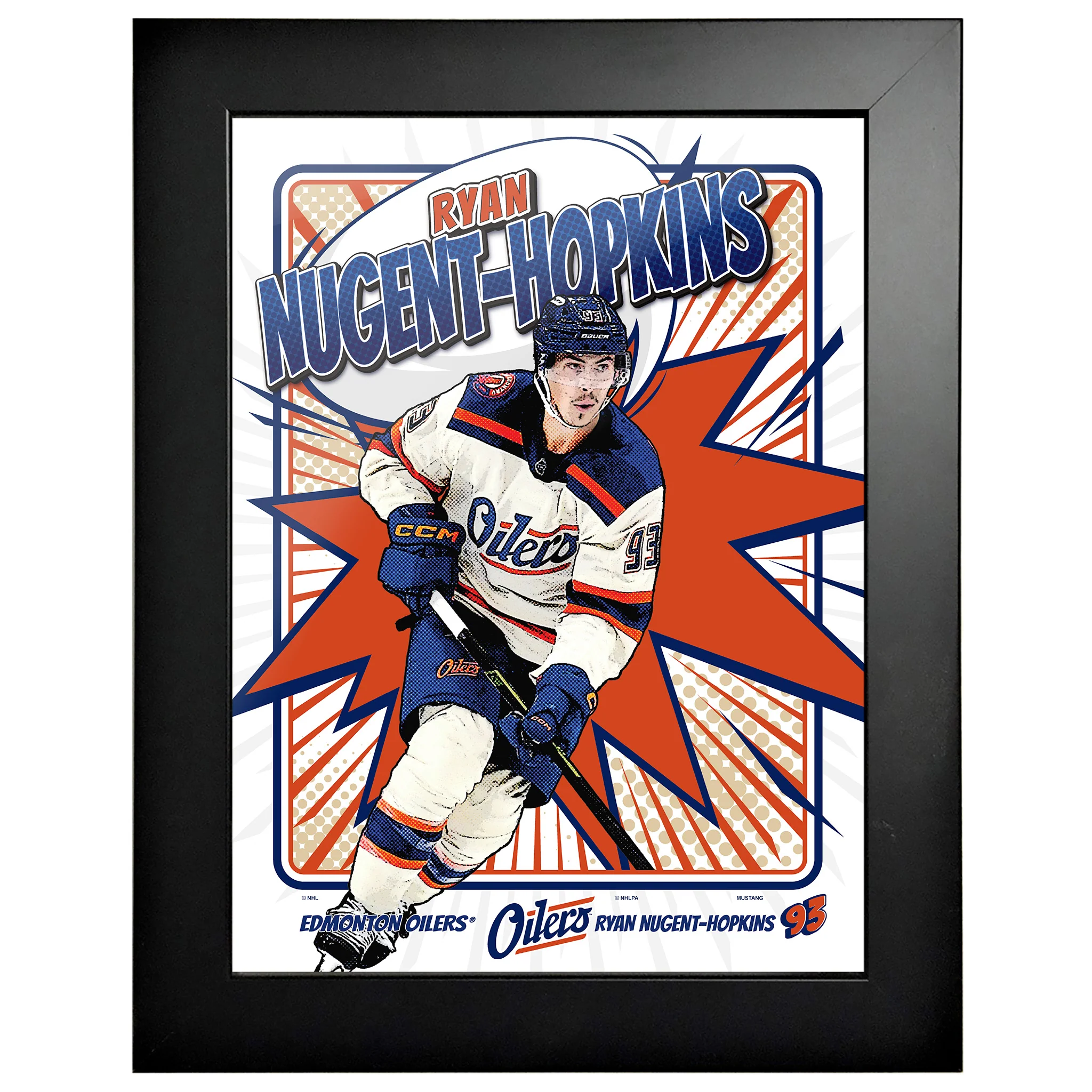 Ryan Nugent-Hopkins Edmonton Oilers Framed Kaboom 12"x 16" Poster