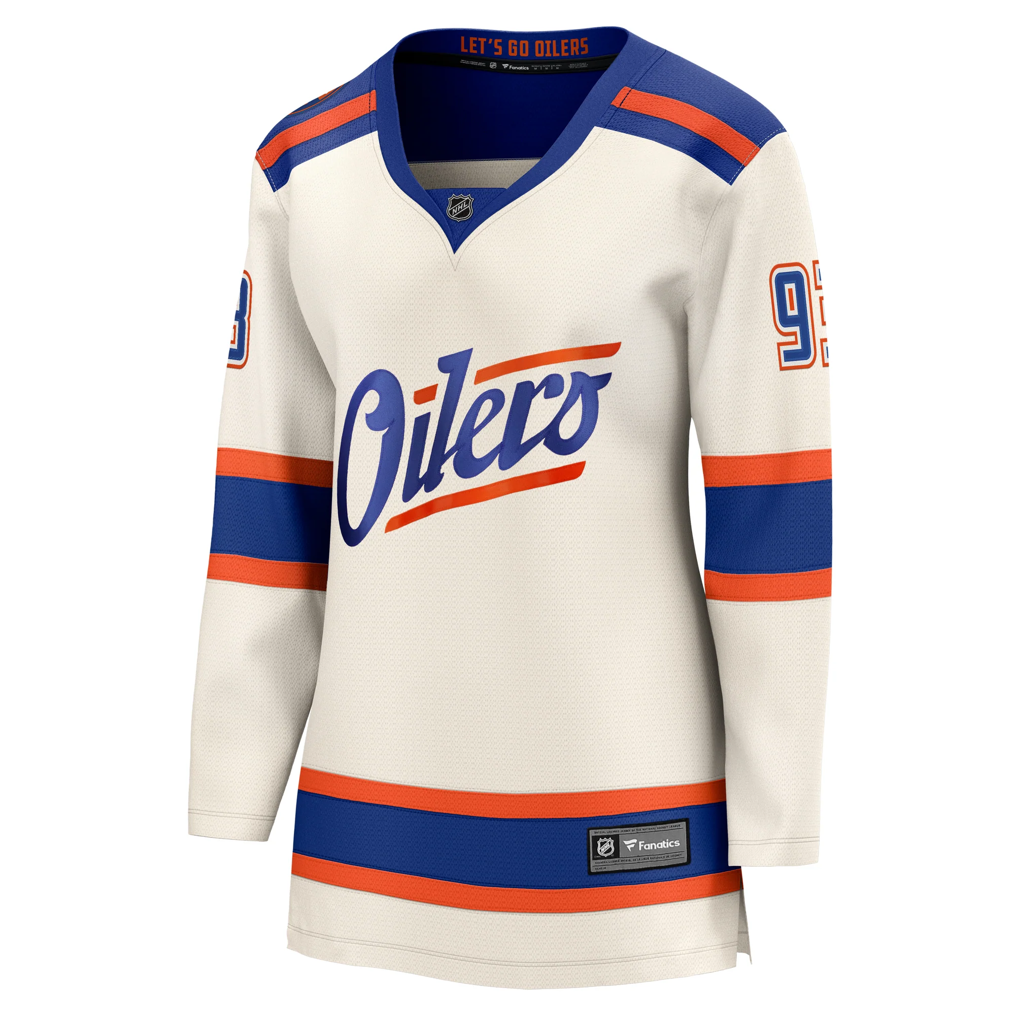 Ryan Nugent-Hopkins Edmonton Oilers Women's Fanatics Breakaway Cream Alternate Jersey - Image 2