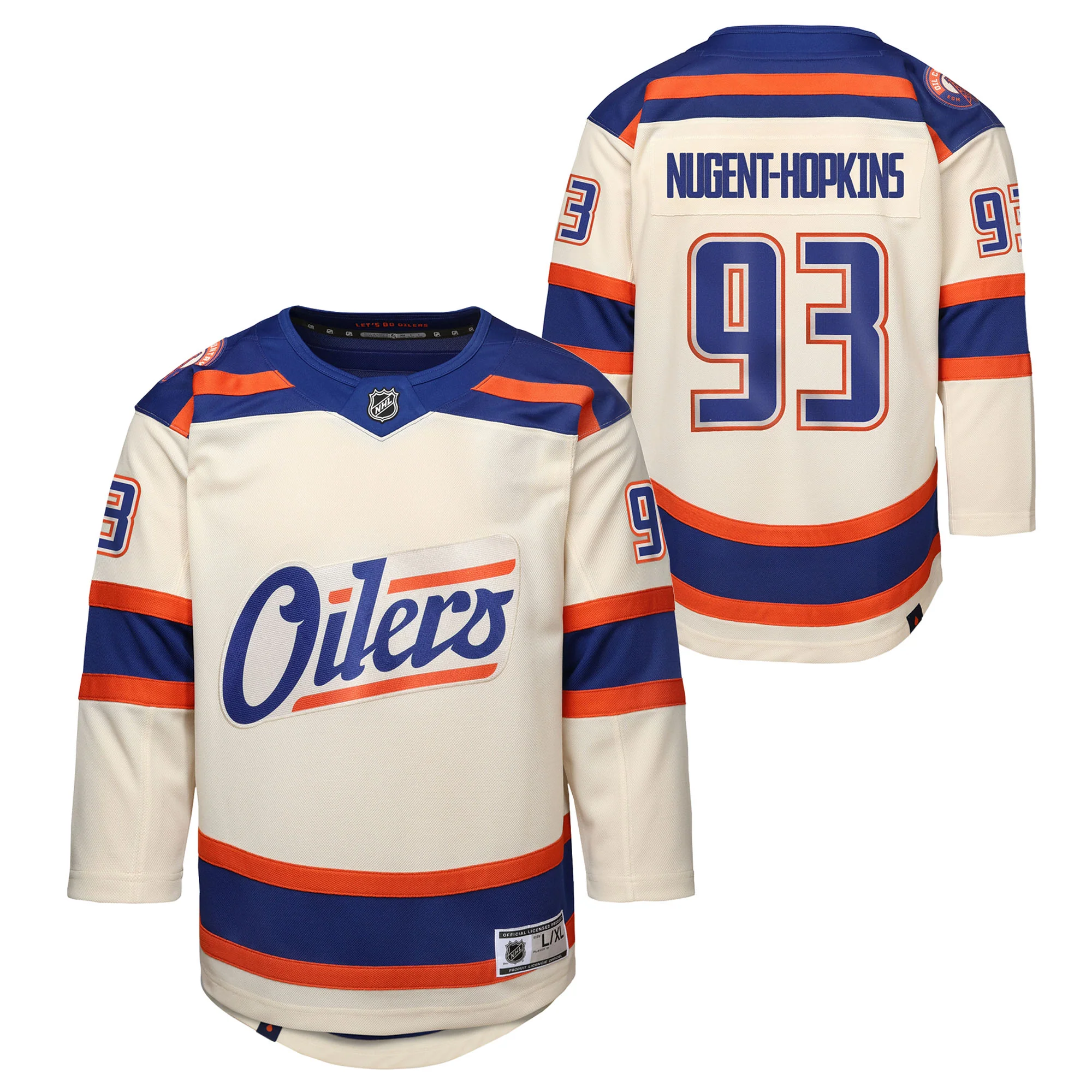 Ryan Nugent-Hopkins Edmonton Oilers Youth 2025-26 Cream Alternate Jersey - Image 3