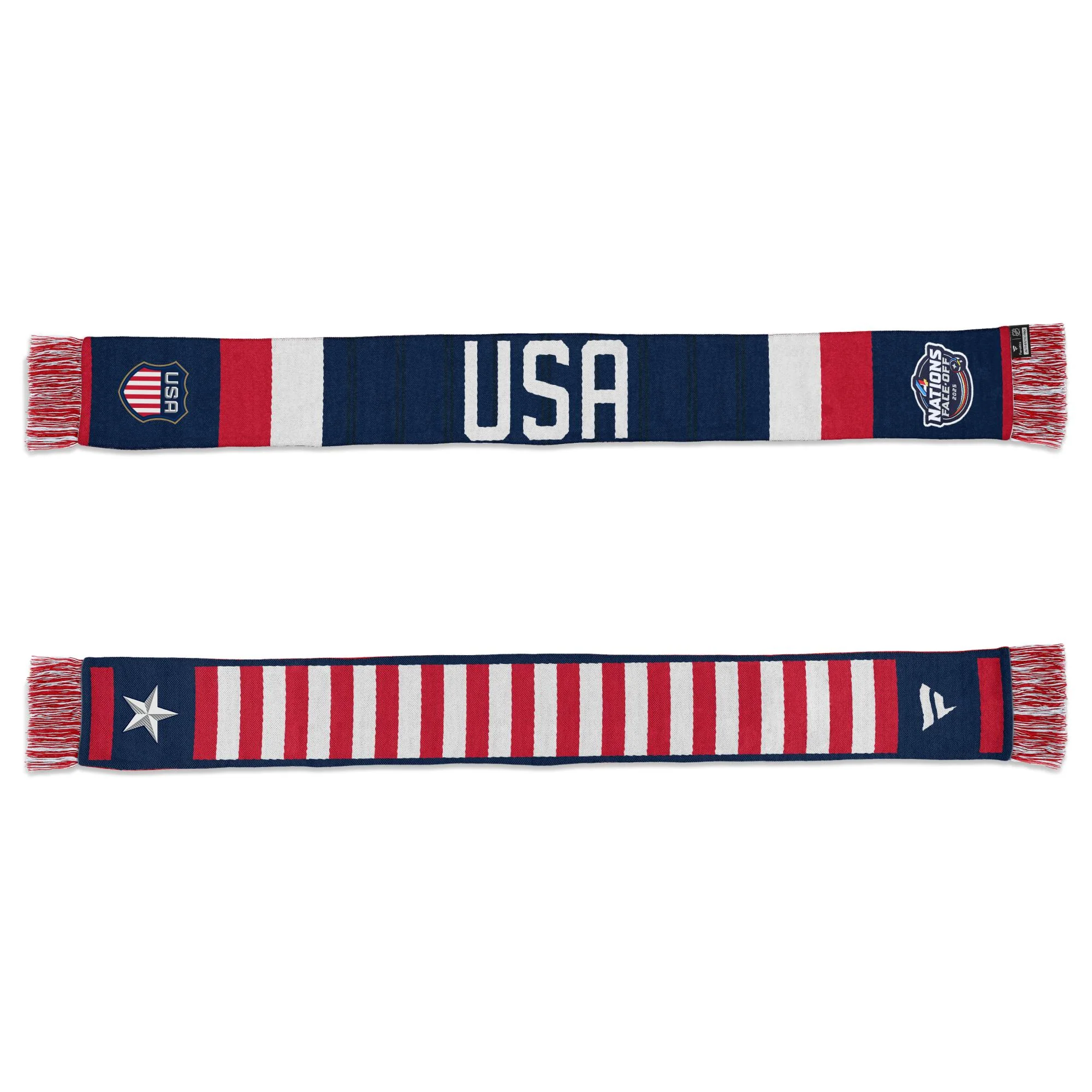 Team USA 2025 4 Nations Face-Off Fanatics Navy Scarf - Image 3