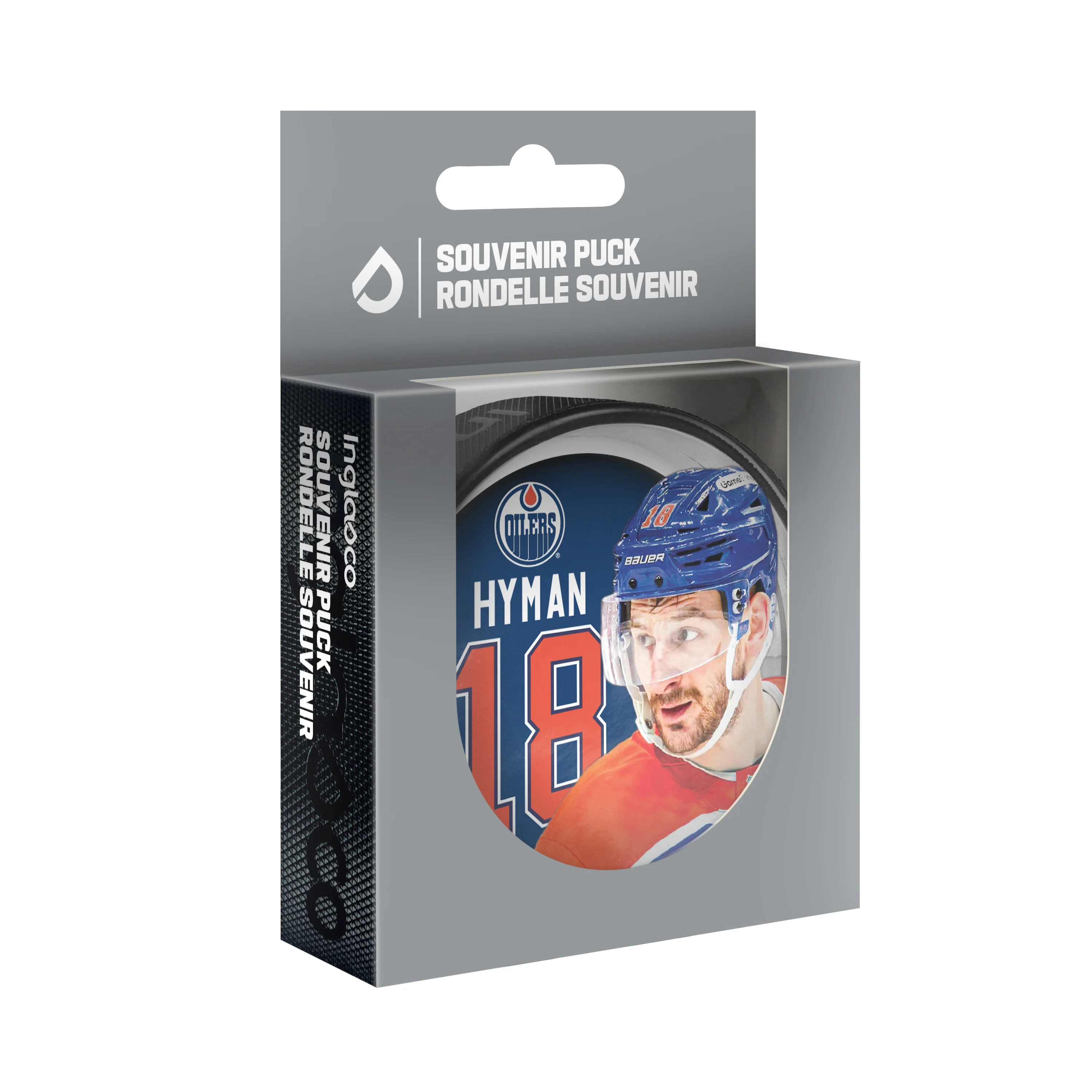 Zach Hyman Edmonton Oilers Shadow Puck - Image 2